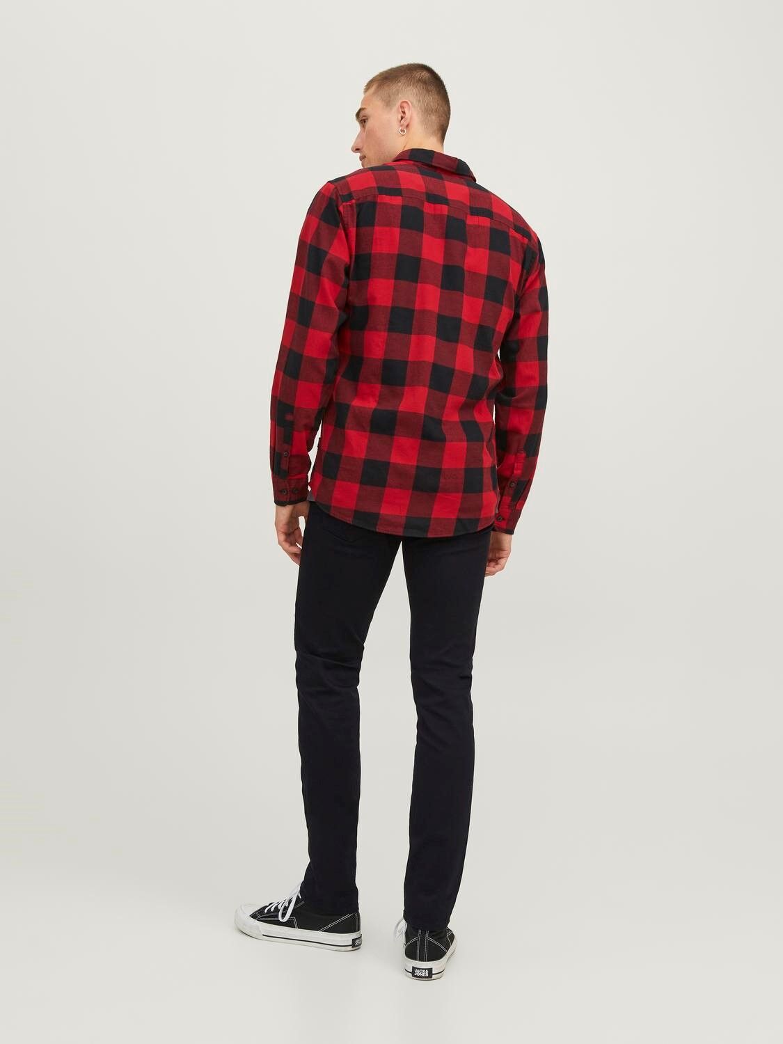 JACK & JONES Glenn Icon loose fit, heren jeans, zwart denim