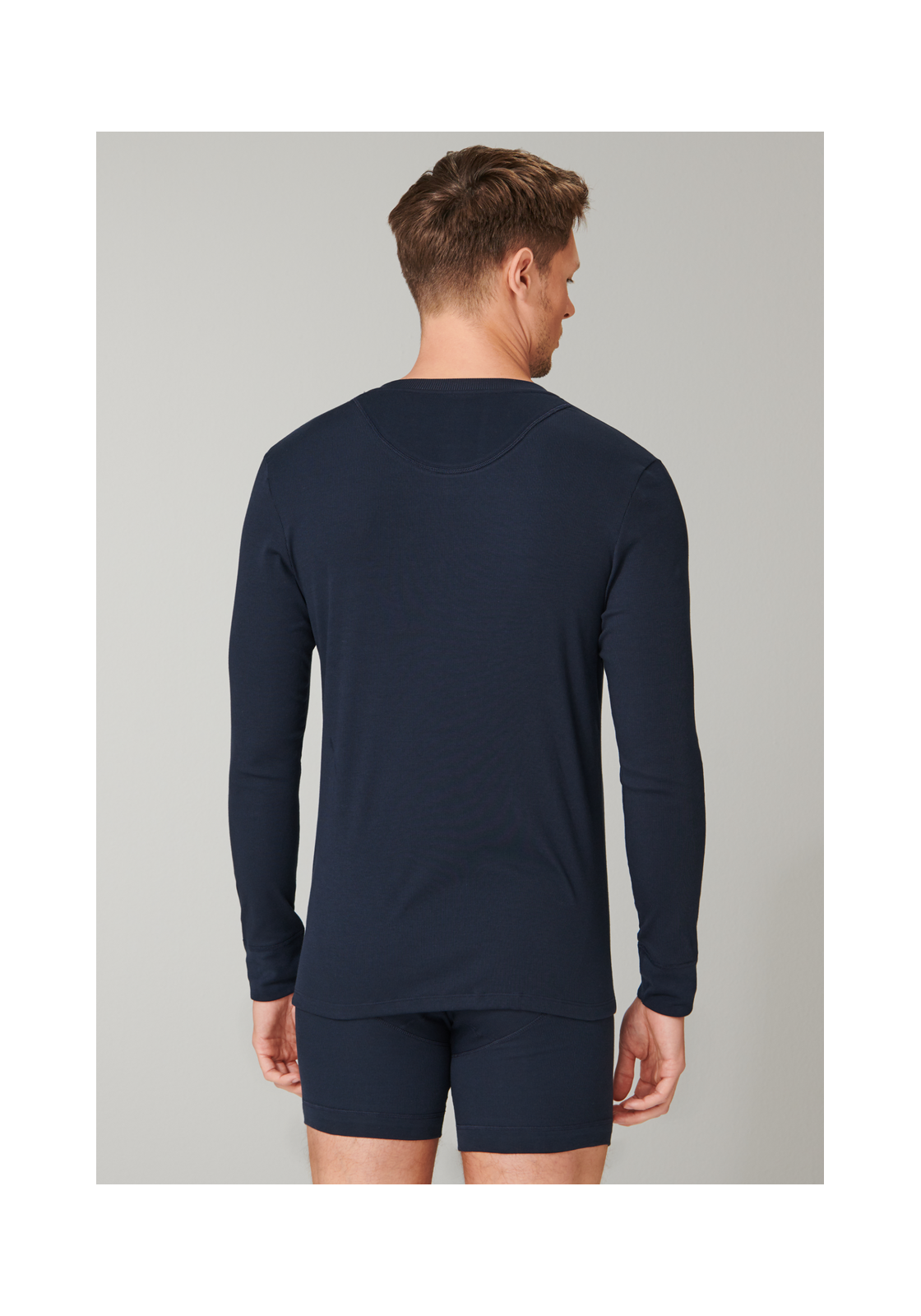 image_4_174019-803_1_1280x1280 SCHIESSER Retro Rib T-shirt (1-pack), heren shirt lange mouwen dubbele rib biologisch katoen knoopsluiting donkerblauw