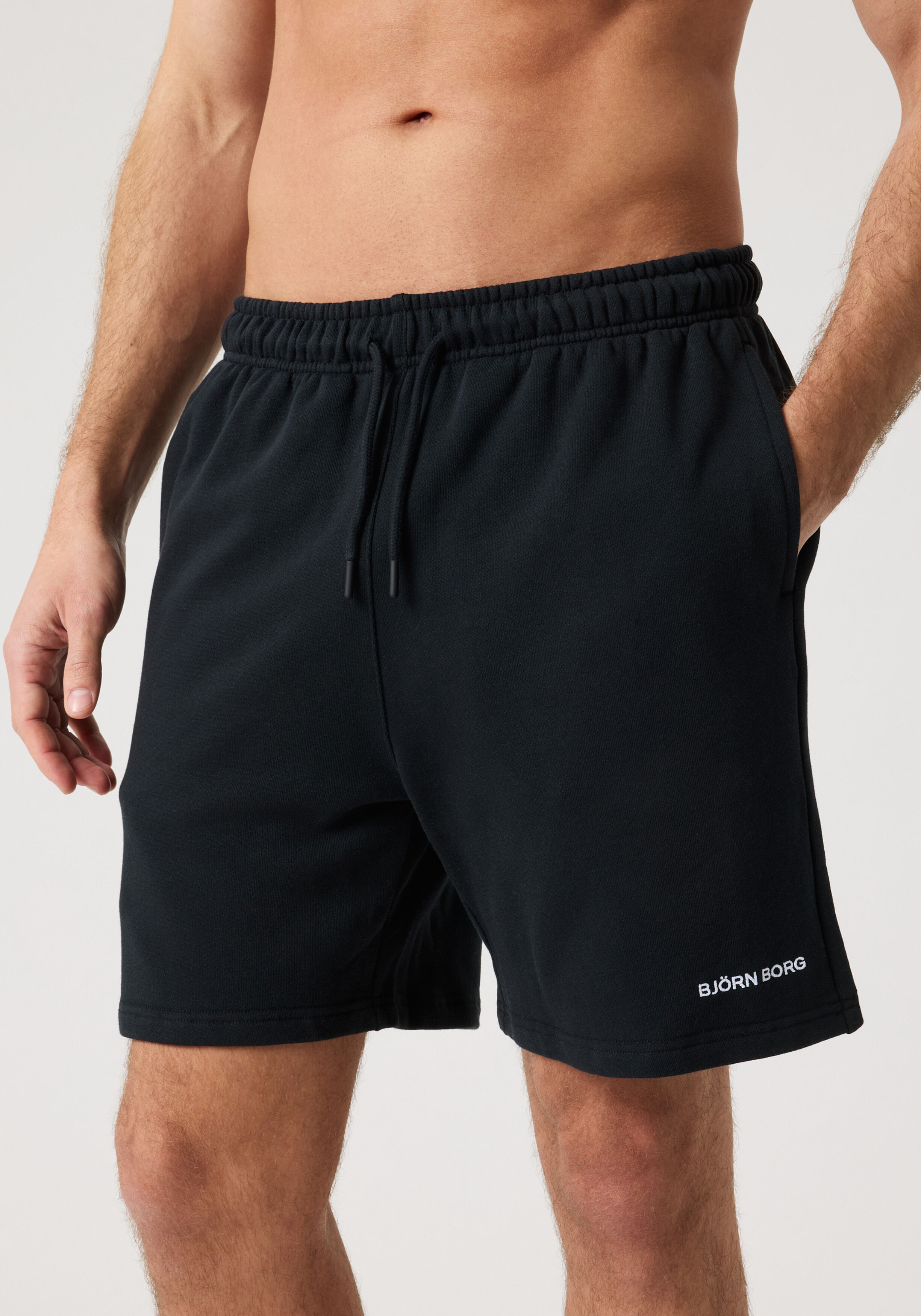 Bjorn Borg Classic Sweatshorts, heren joggingbroek kort, zwart