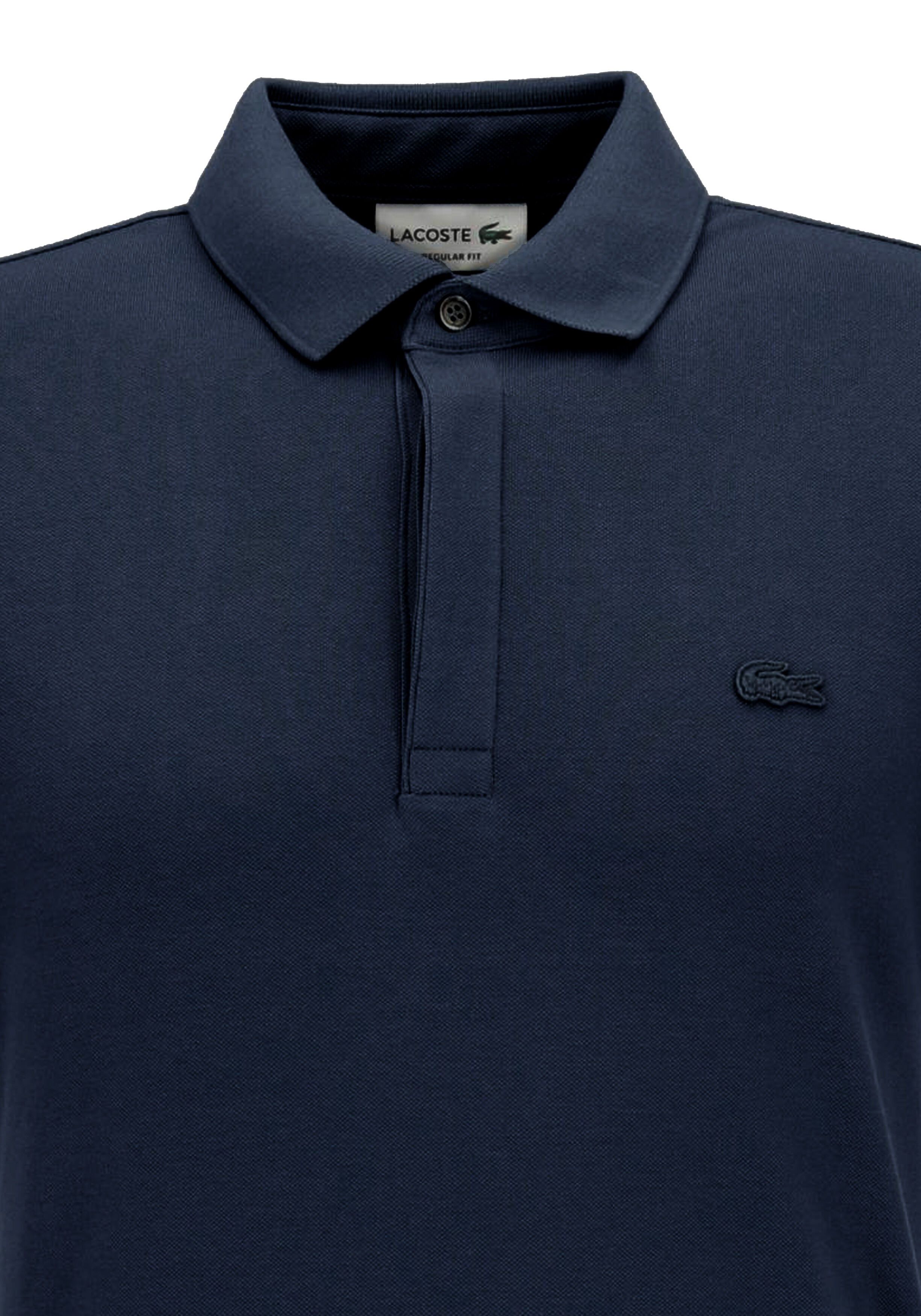 Lacoste Paris Stretch Pique Polo Regular Fit, navy blauw