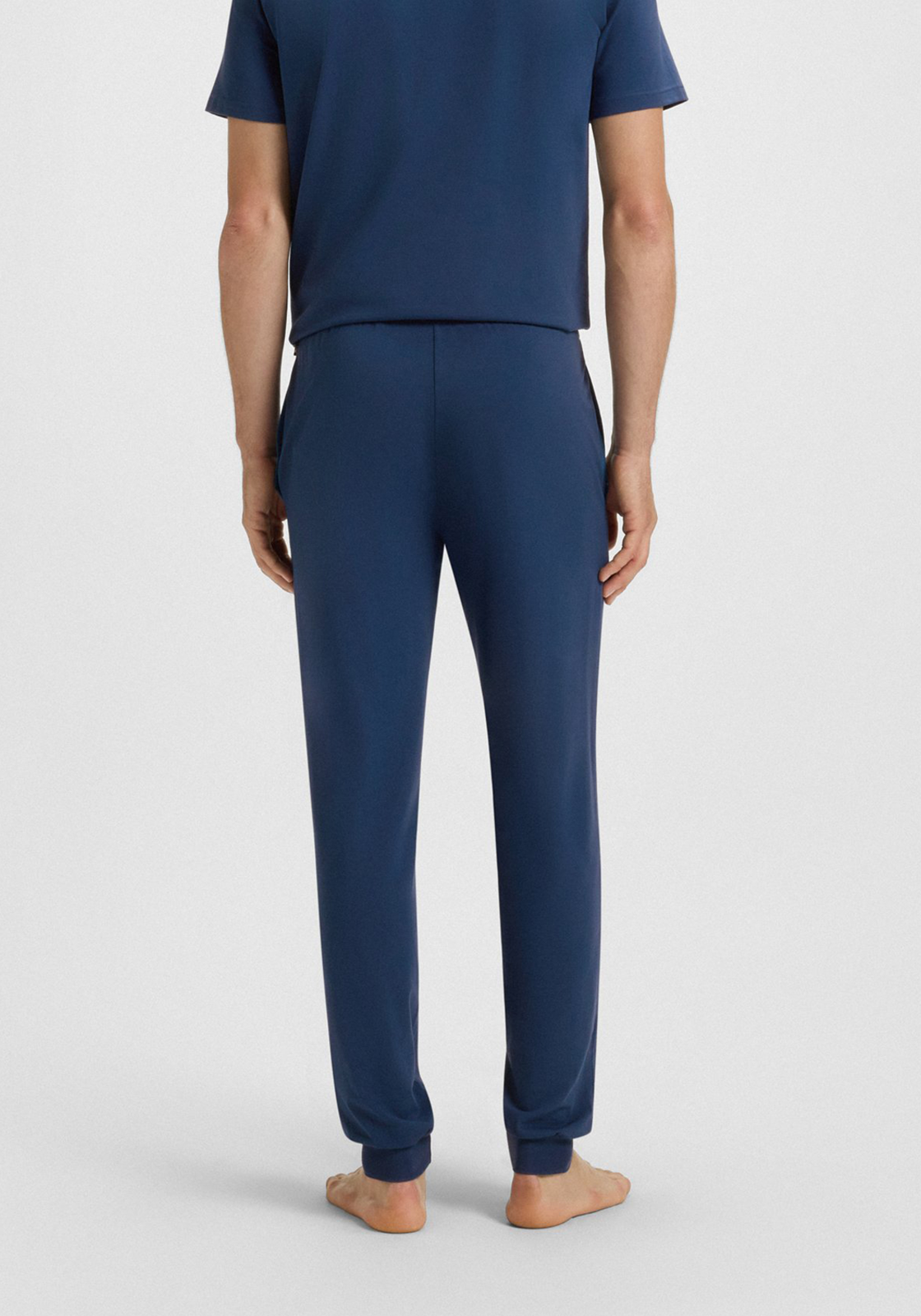 BOSS Mix&Match Pants, heren pyjama- of loungebroek, blauw BOSS Mix&Match Pants, heren pyjama- of loungebroek, blauw