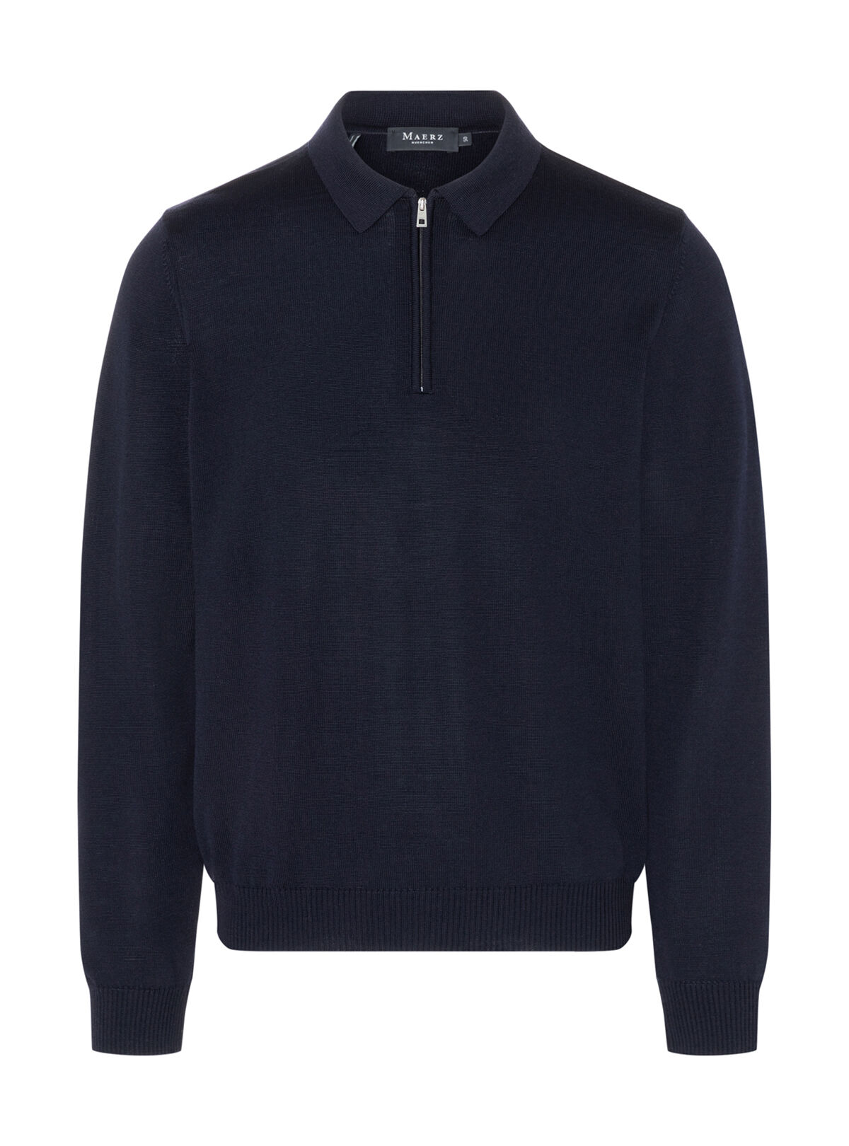 MAERZ Regular Fit heren pullover wol, navy blauw