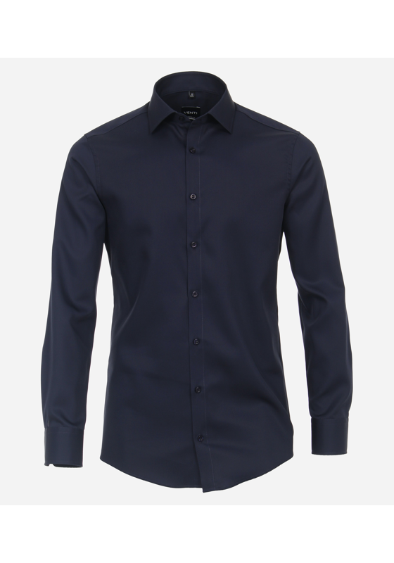 VENTI modern fit overhemd, mouwlengte 7, twill, blauw VENTI modern fit overhemd, mouwlengte 7, twill, blauw