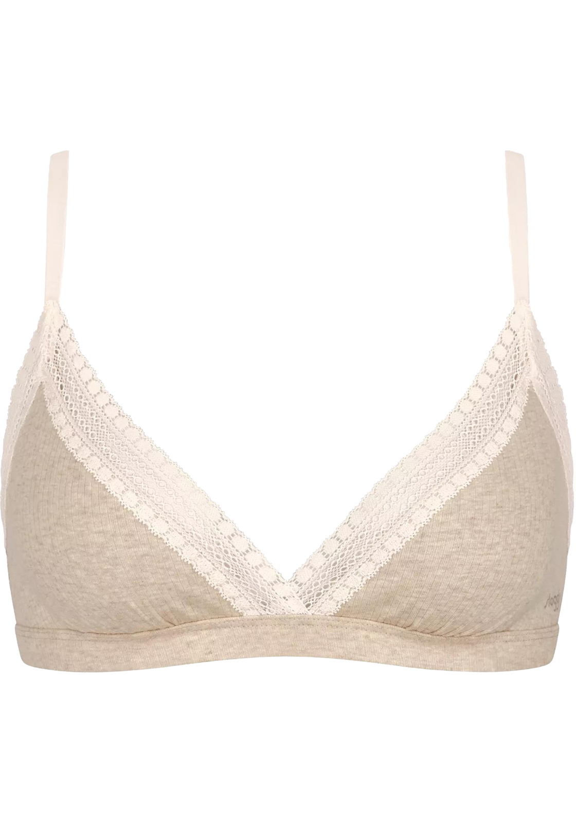 1-7611358899258-sloggi-ondergoed_HR Sloggi Women GO Ribbed R Bralette, bralette, beige melange