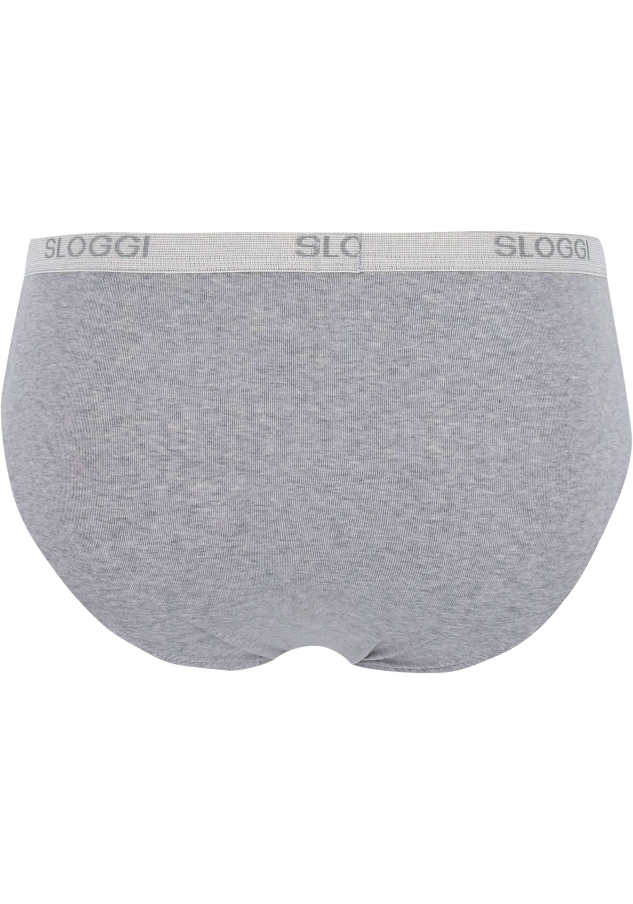 Sloggi Men Basic Midi, heren slips (2-pack), grijs