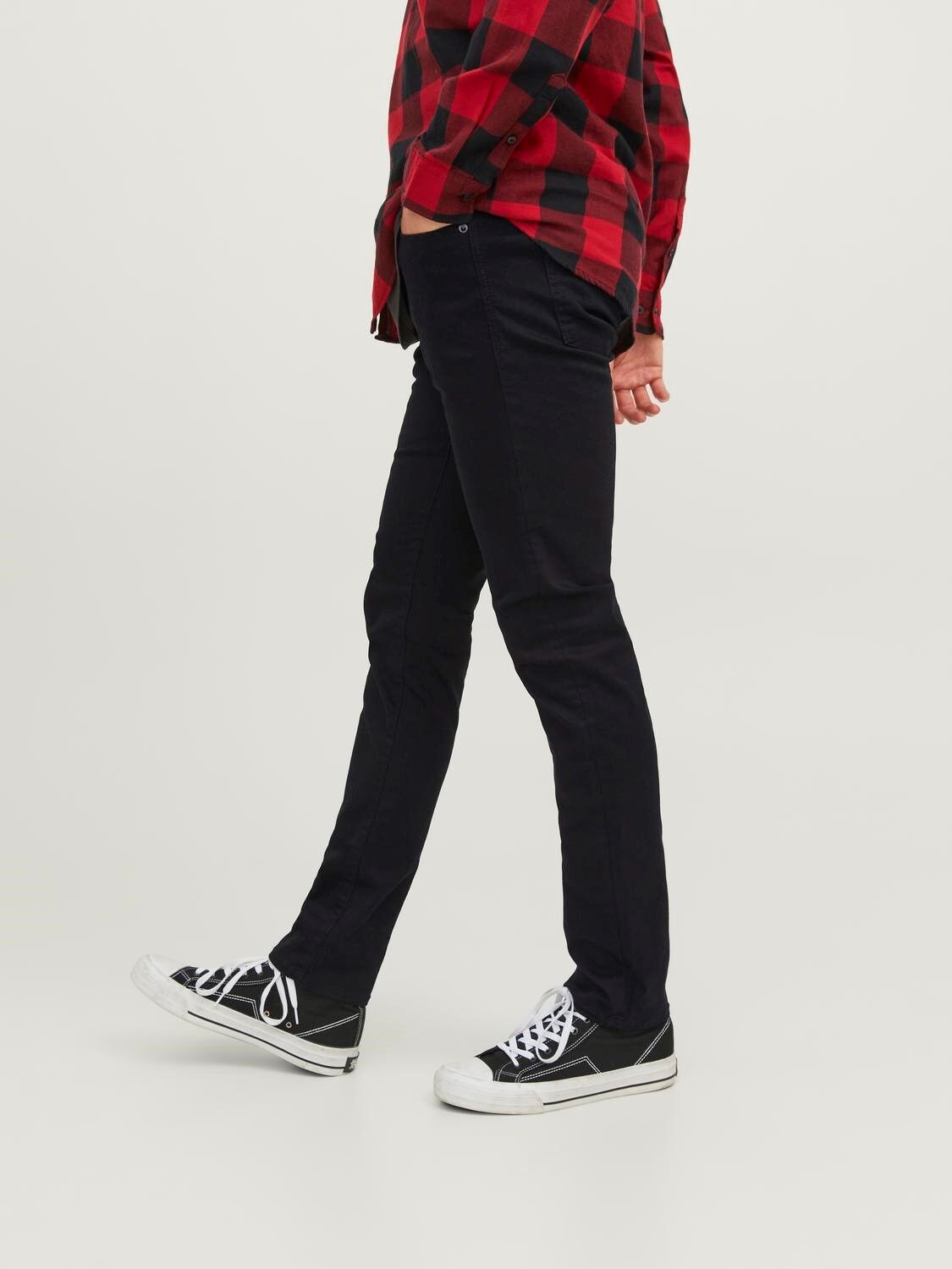 JACK & JONES Glenn Icon loose fit, heren jeans, zwart denim