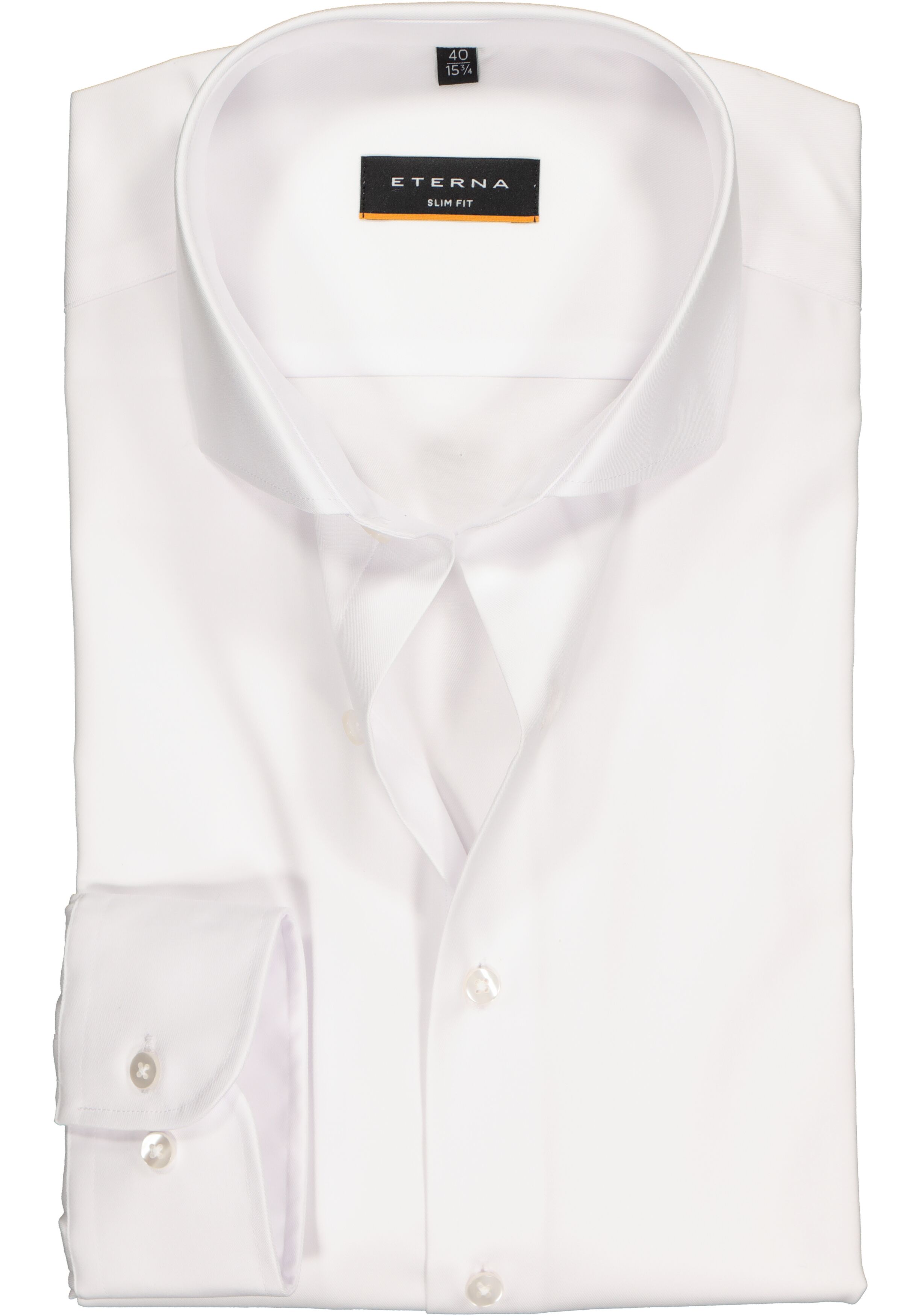 ETERNA slim fit overhemd, niet doorschijnend twill heren overhemd, wit