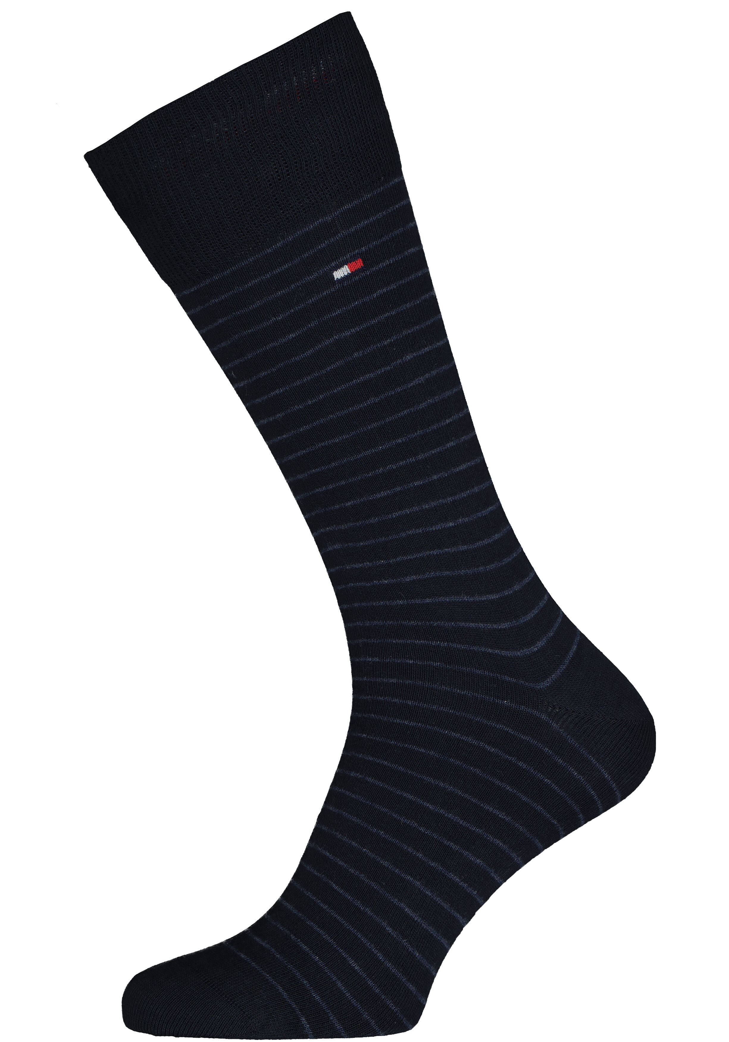 Tommy Hilfiger Small Stripe Sock (2-pack), heren sokken, blauw gestreept