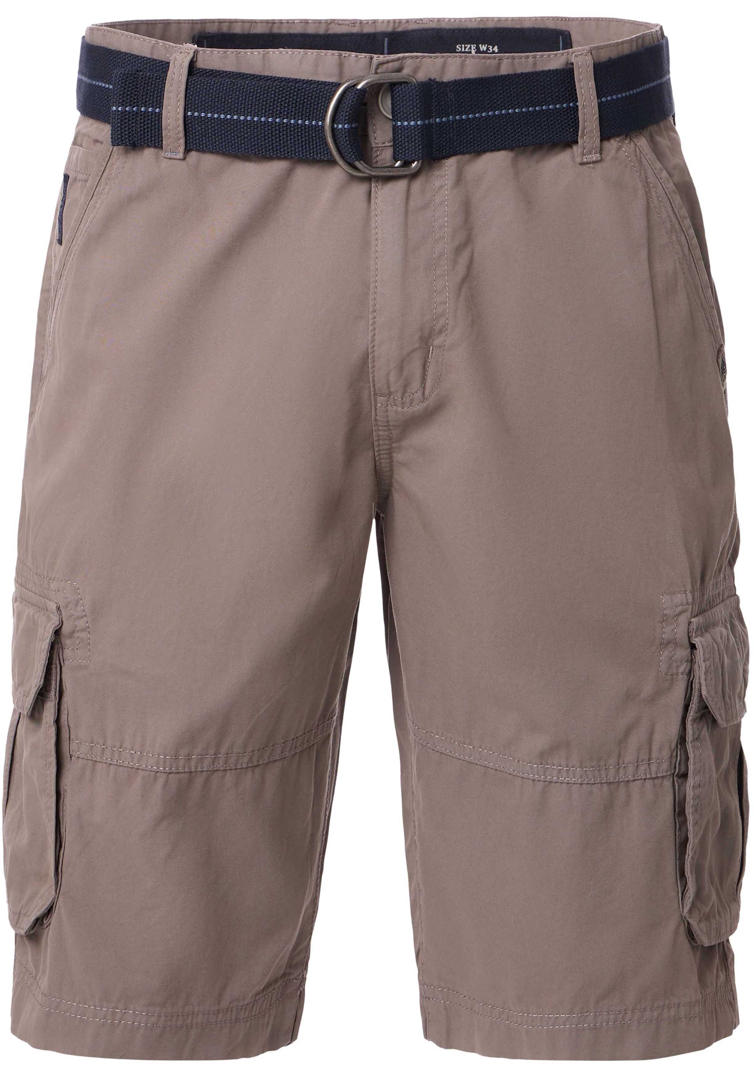 CASA MODA shorts BEN, heren cargo korte broek, zilvergrijs