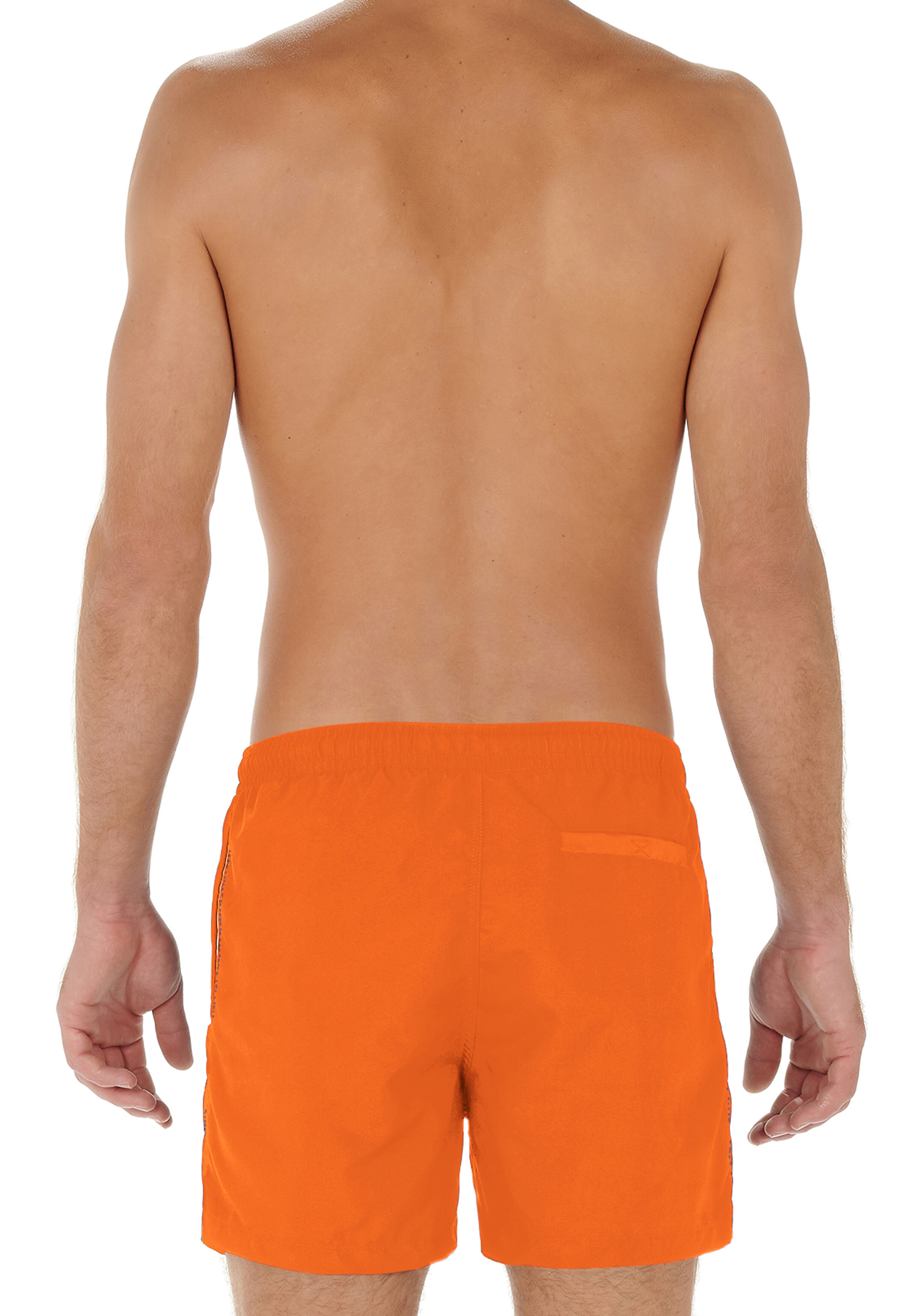 HOM Sea life beach boxer, heren zwemshort, oranje