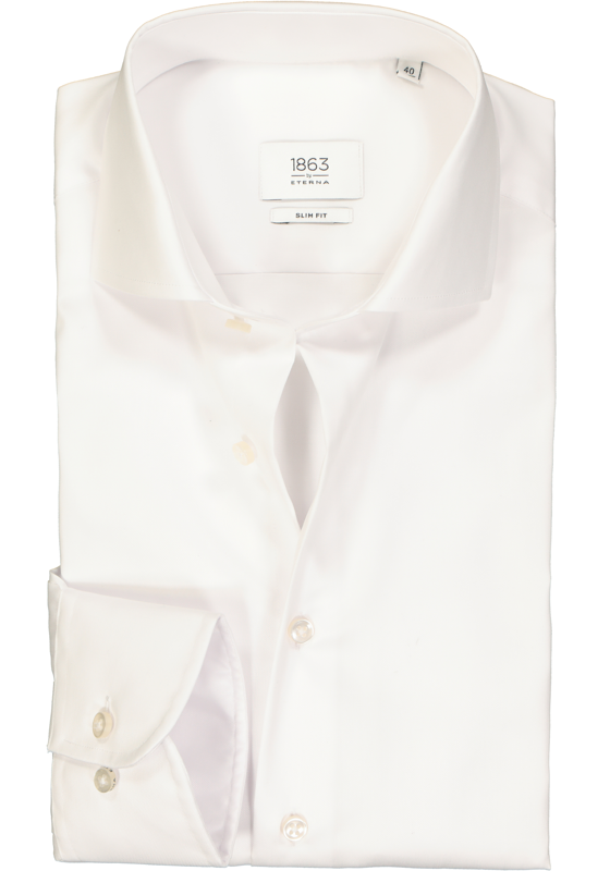 ETERNA 1863 slim fit premium overhemd, 2-ply twill heren overhemd, wit   ETERNA 1863 slim fit premium overhemd, 2-ply twill heren overhemd, wit