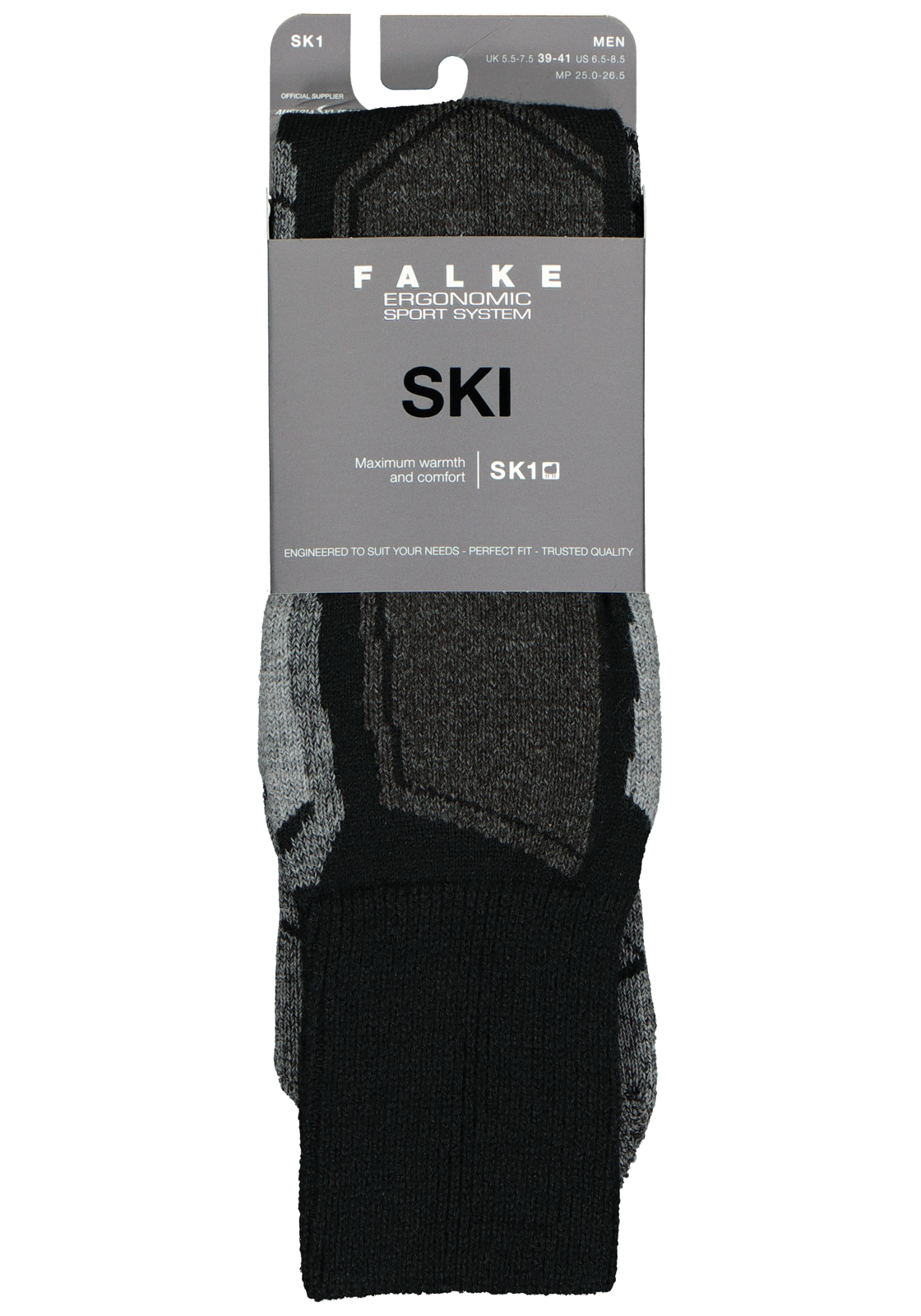 3-4043876898902_falke_SK1_sokken__HR FALKE SK1 heren skisokken, zwart (black-mix)