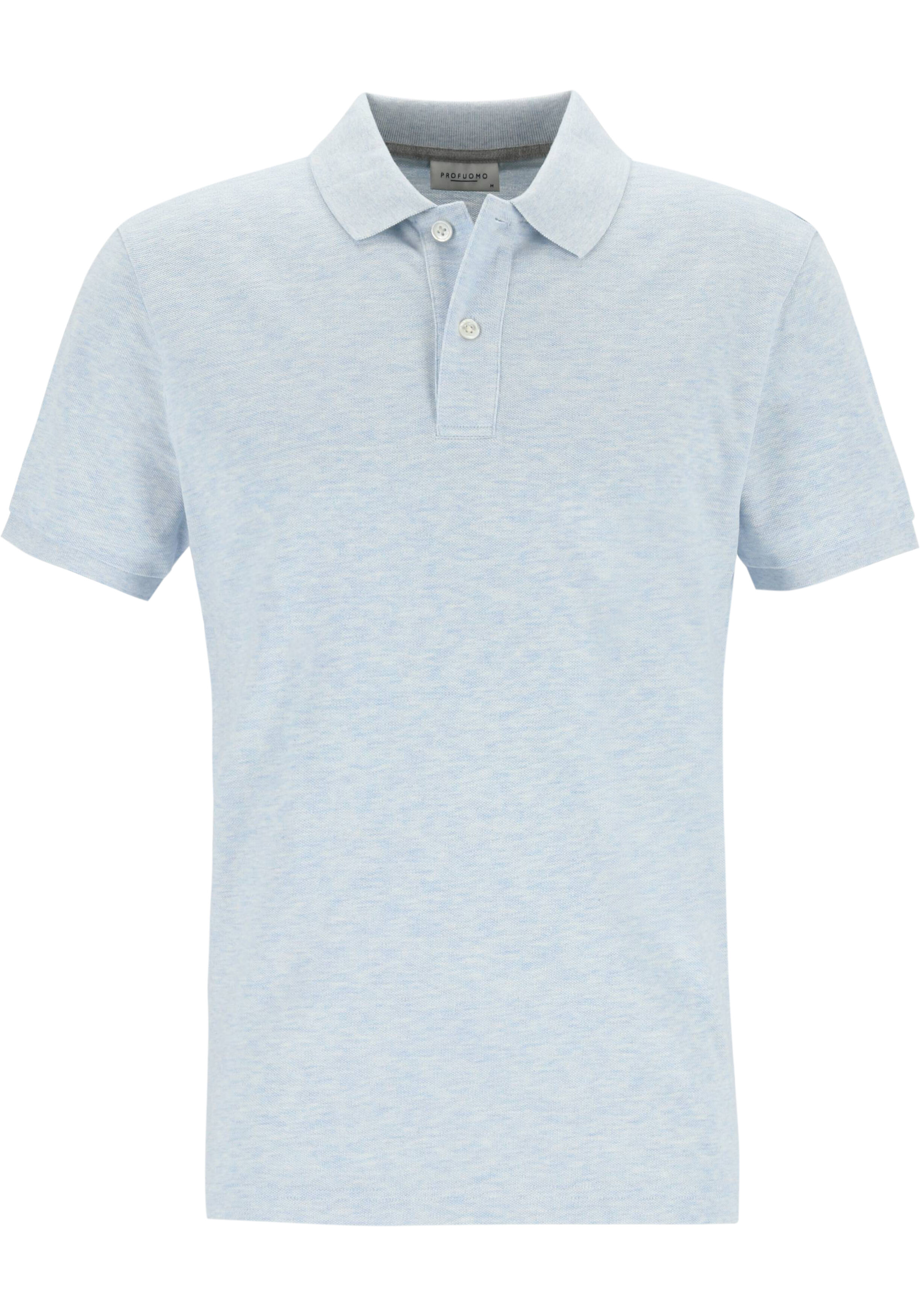 Profuomo slim fit heren polo, blauw