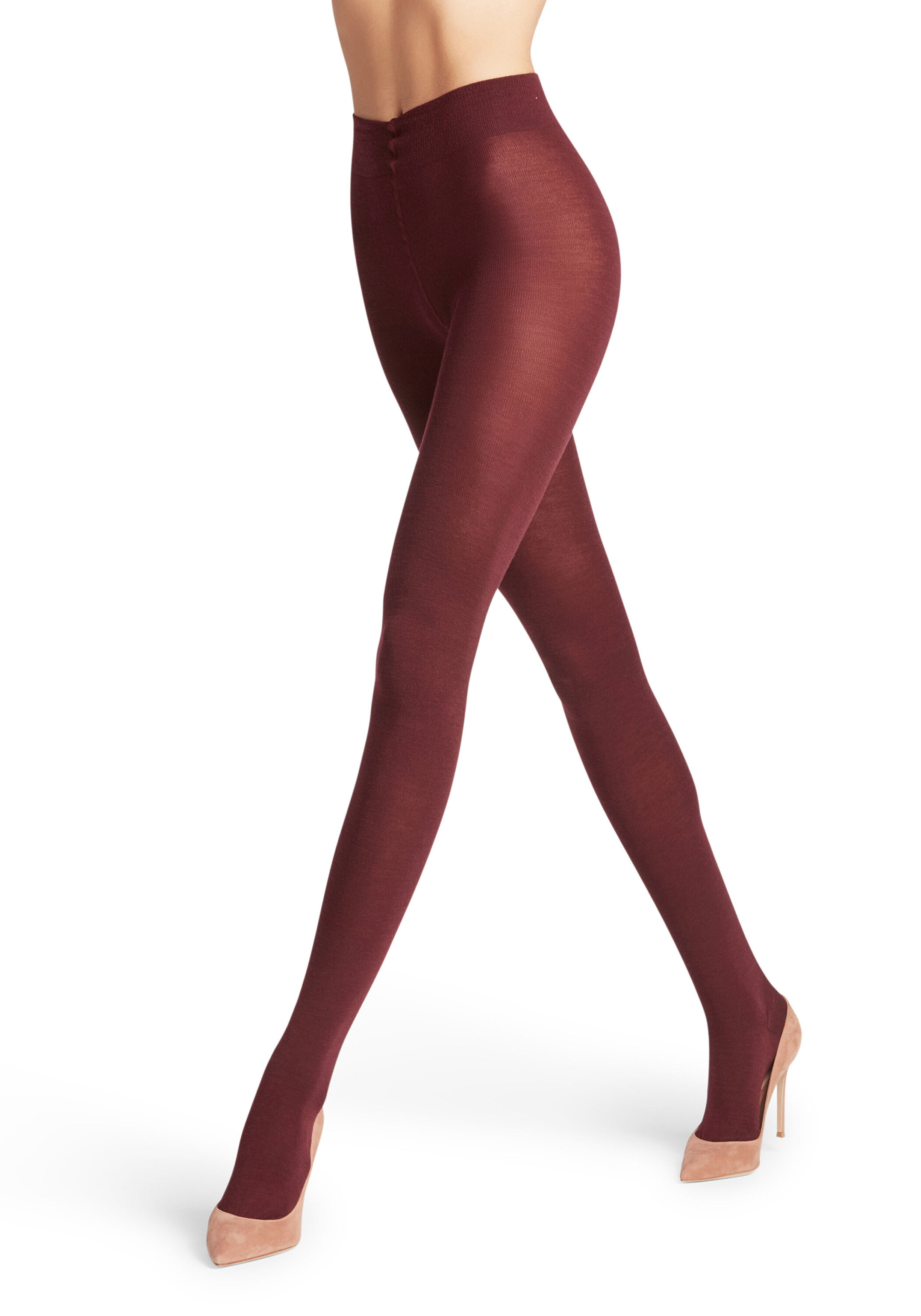 FALKE Softmerino dames panty, barolo