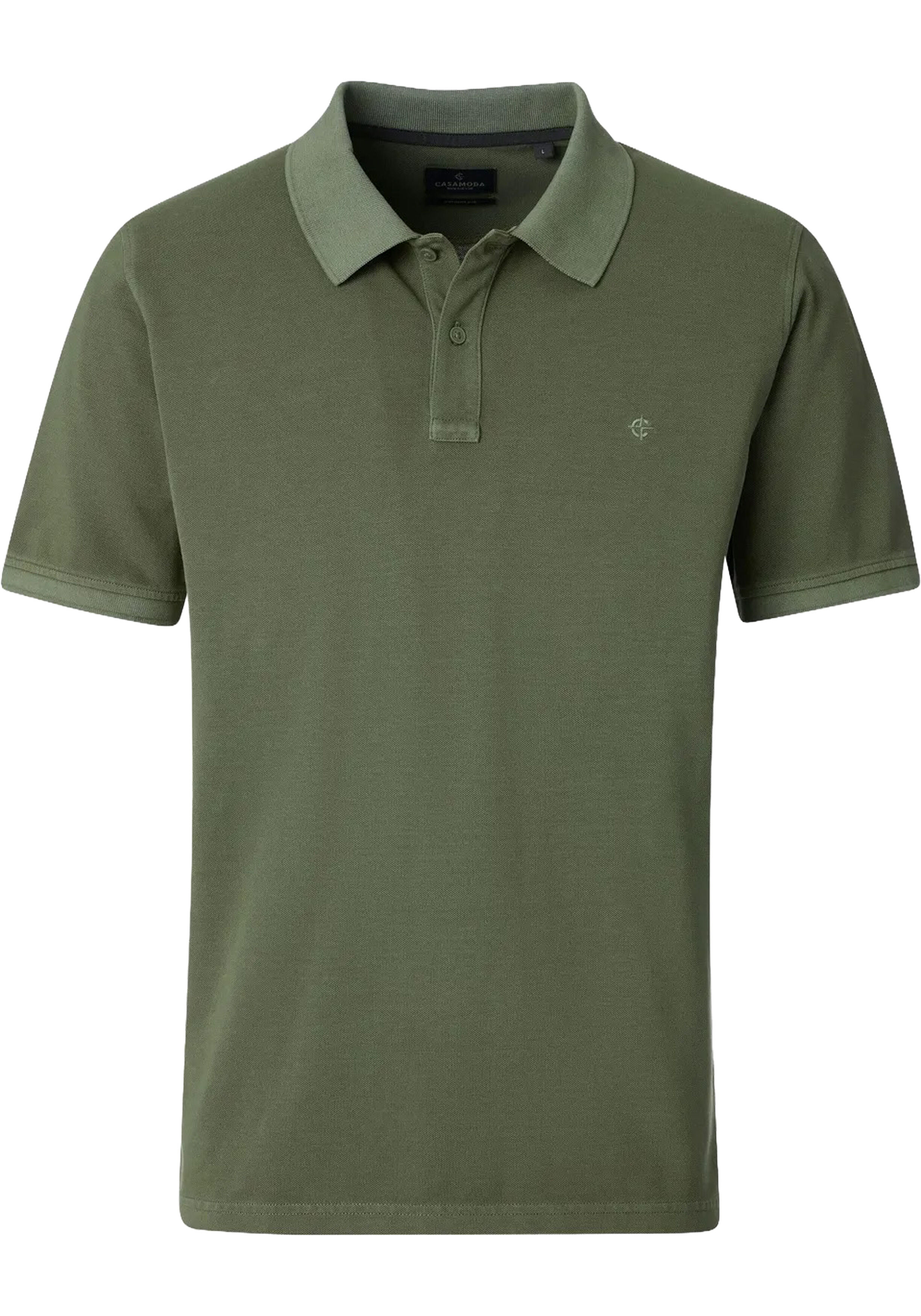 CASA MODA comfort fit heren polo, groen