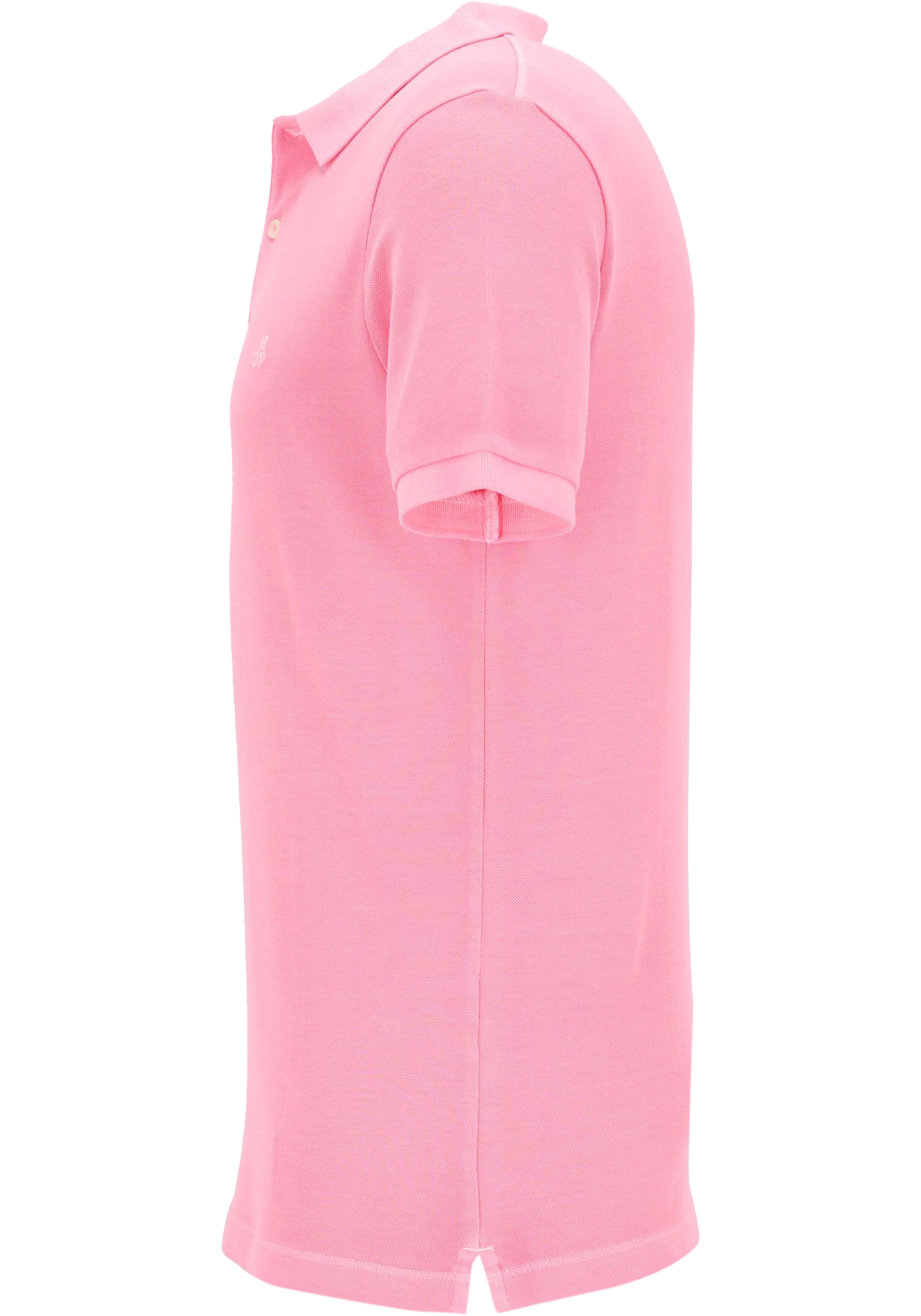 Marc O'Polo regular fit polo, heren poloshirt korte mouw, roze