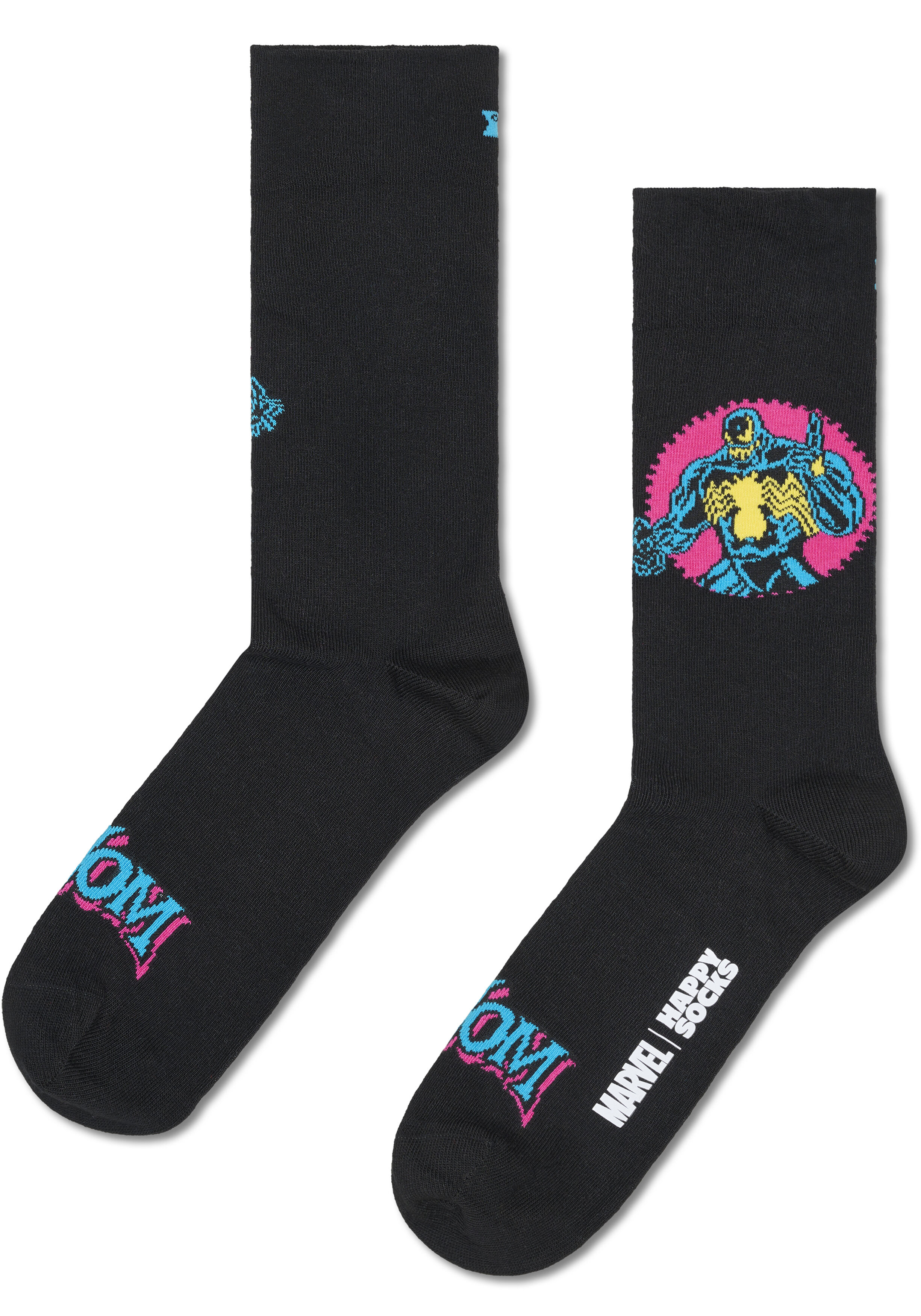 Happy Socks MARVEL Spider-Man Archenemy Sock, unisex sokken, zwart