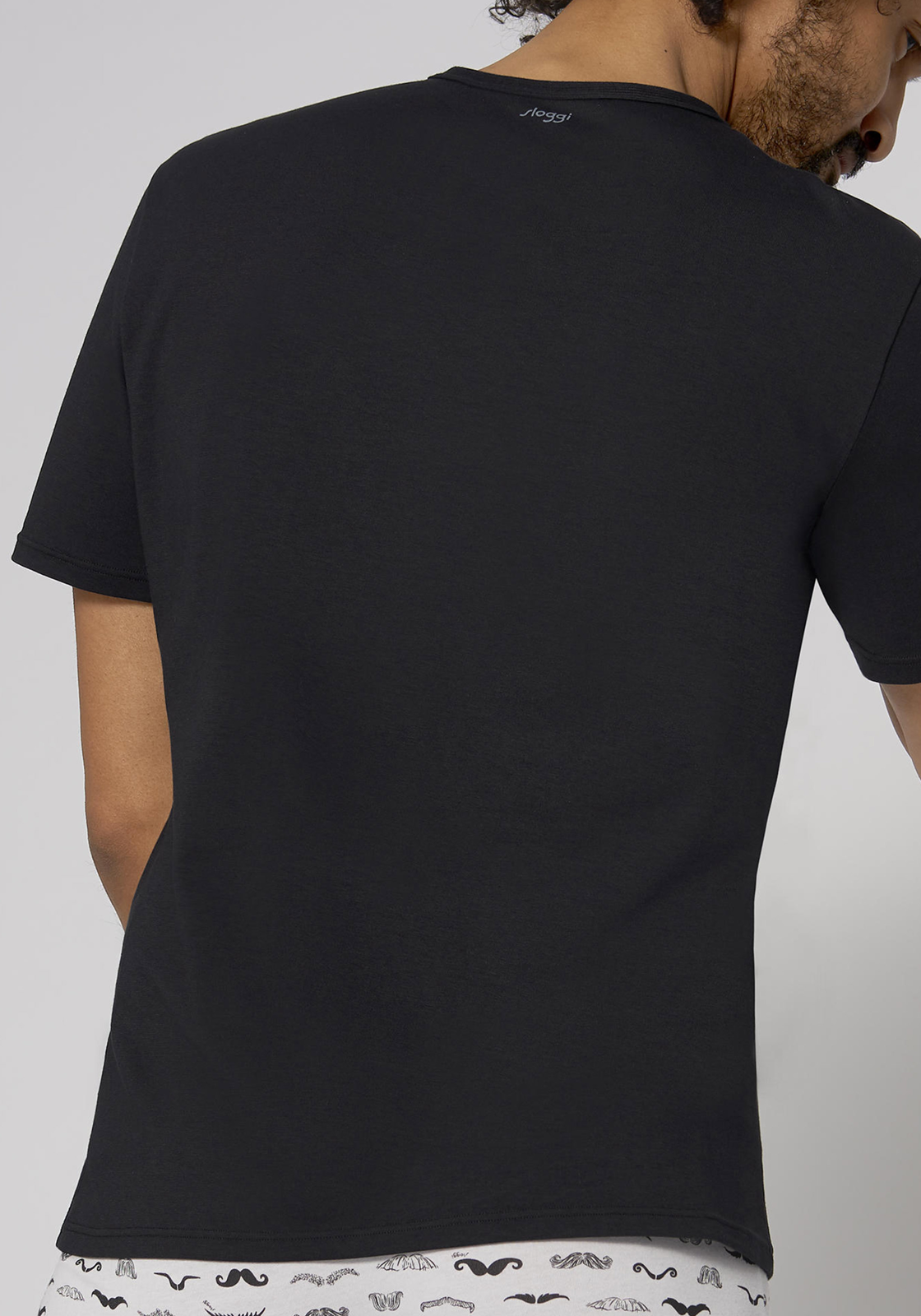 3-7613129951783-sloggi-men-go-shirt-o-regular_HR Sloggi Men GO Shirt O-Neck Regular Fit, heren T-shirt (1-pack), zwart