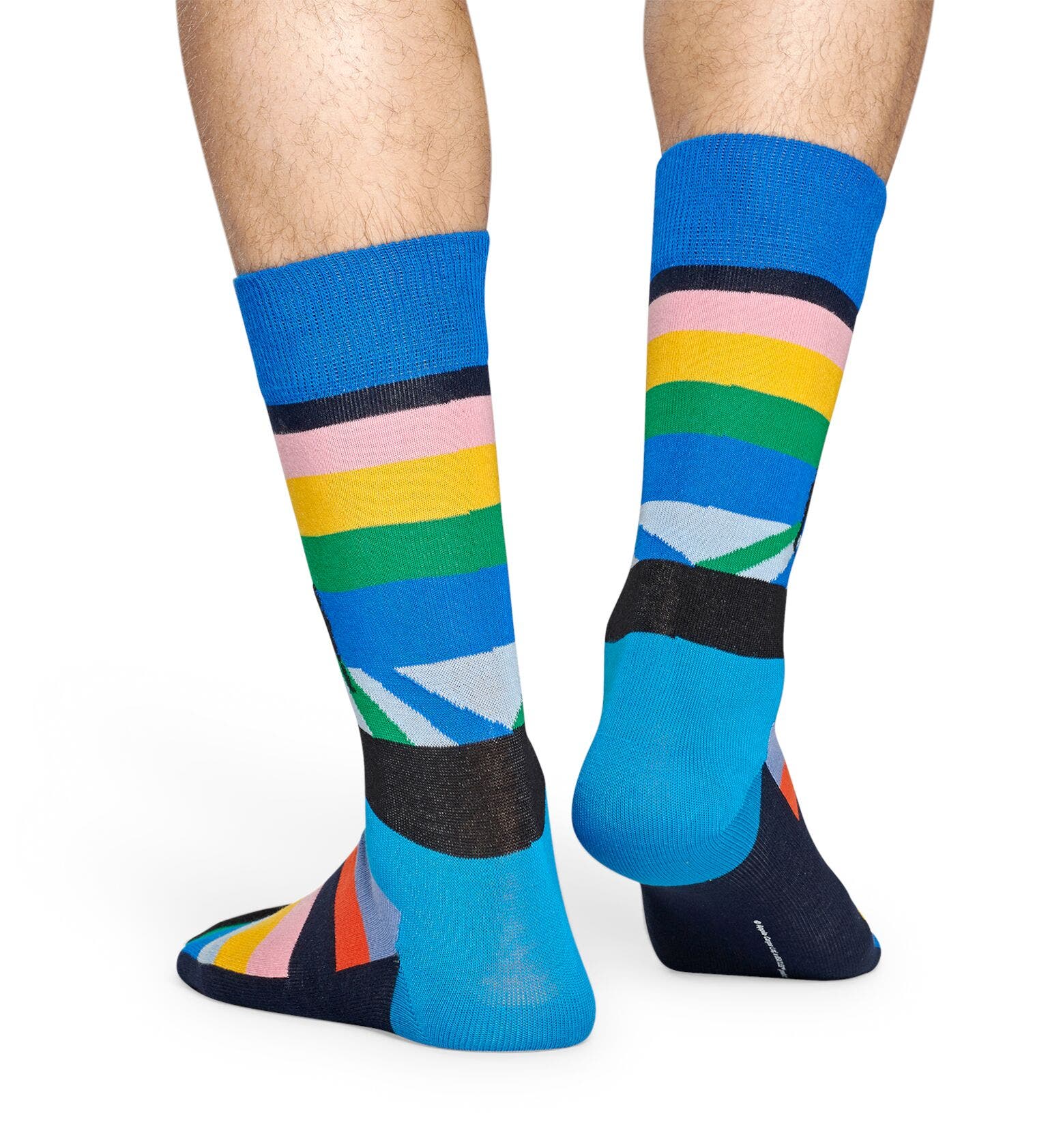 Happy Socks Beatles Legend Crossing Sock, unisex sokken, blauw