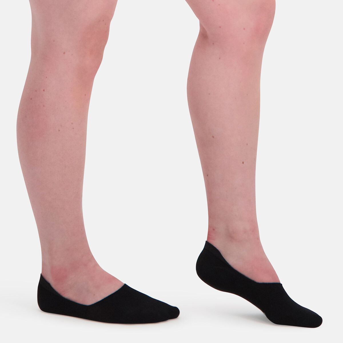 Bamboo Basics Mika invisible socks (3-pack), unisex onzichtbare sokken, zwart
