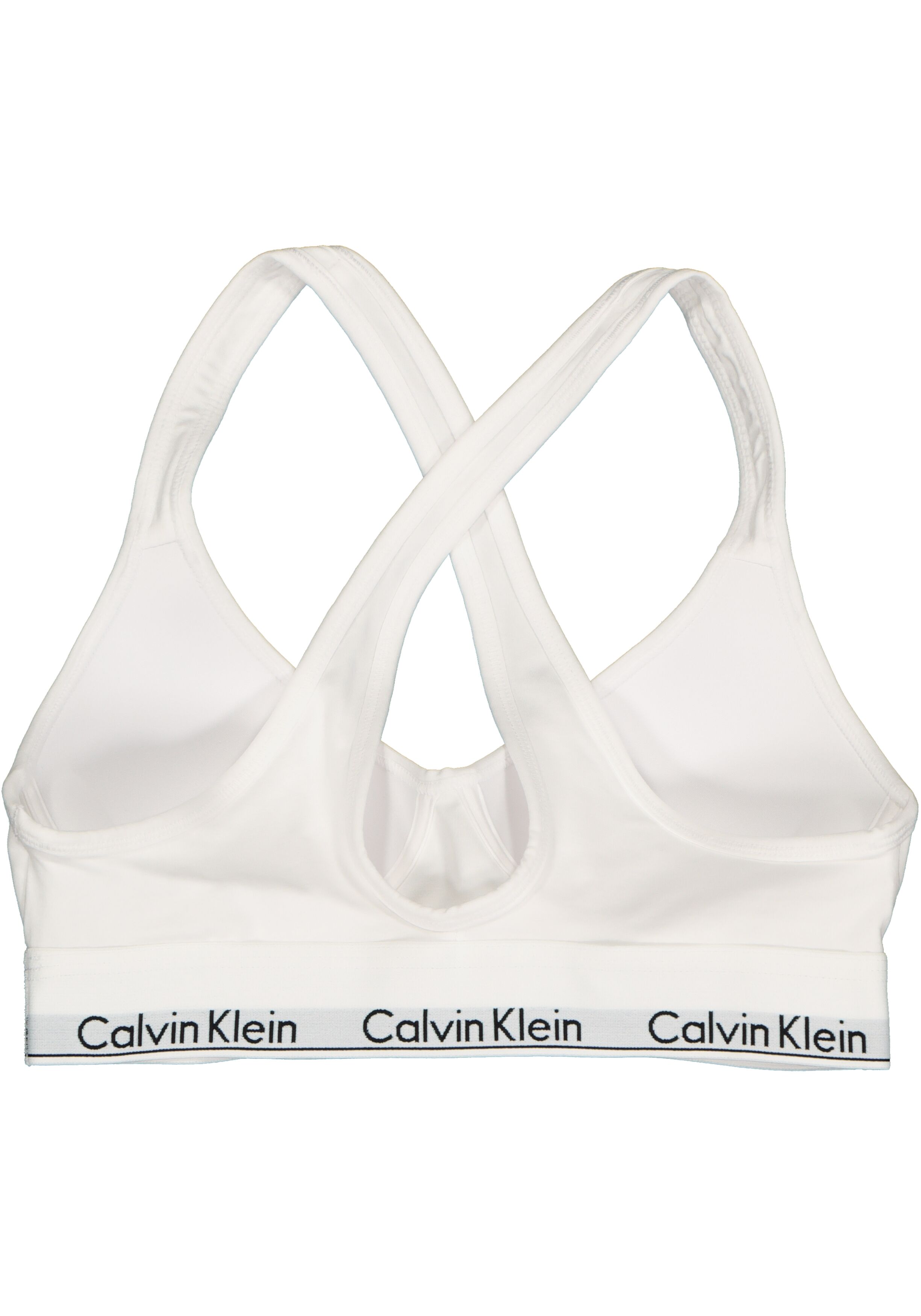 Calvin Klein dames Modern Cotton bralette top, met voorgevormde cups, wit