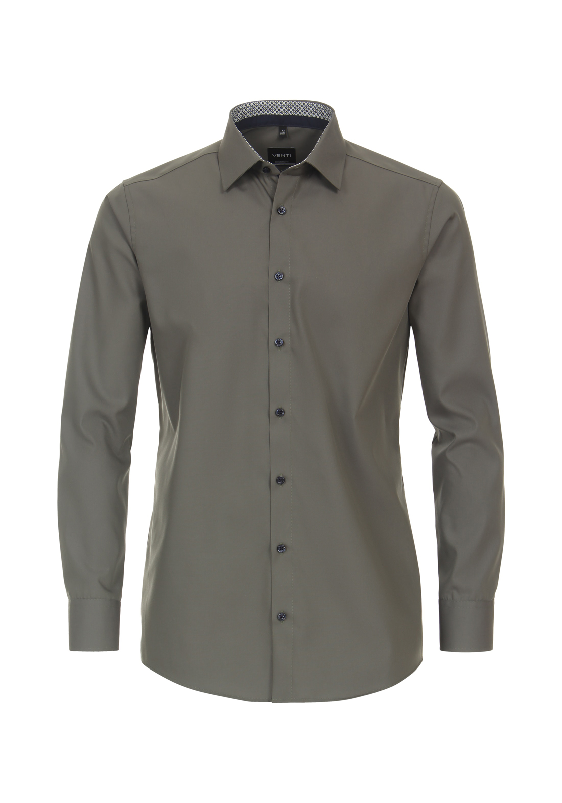 VENTI modern fit overhemd, mouwlengte 72 cm, popeline, groen VENTI modern fit overhemd, mouwlengte 72 cm, popeline, groen