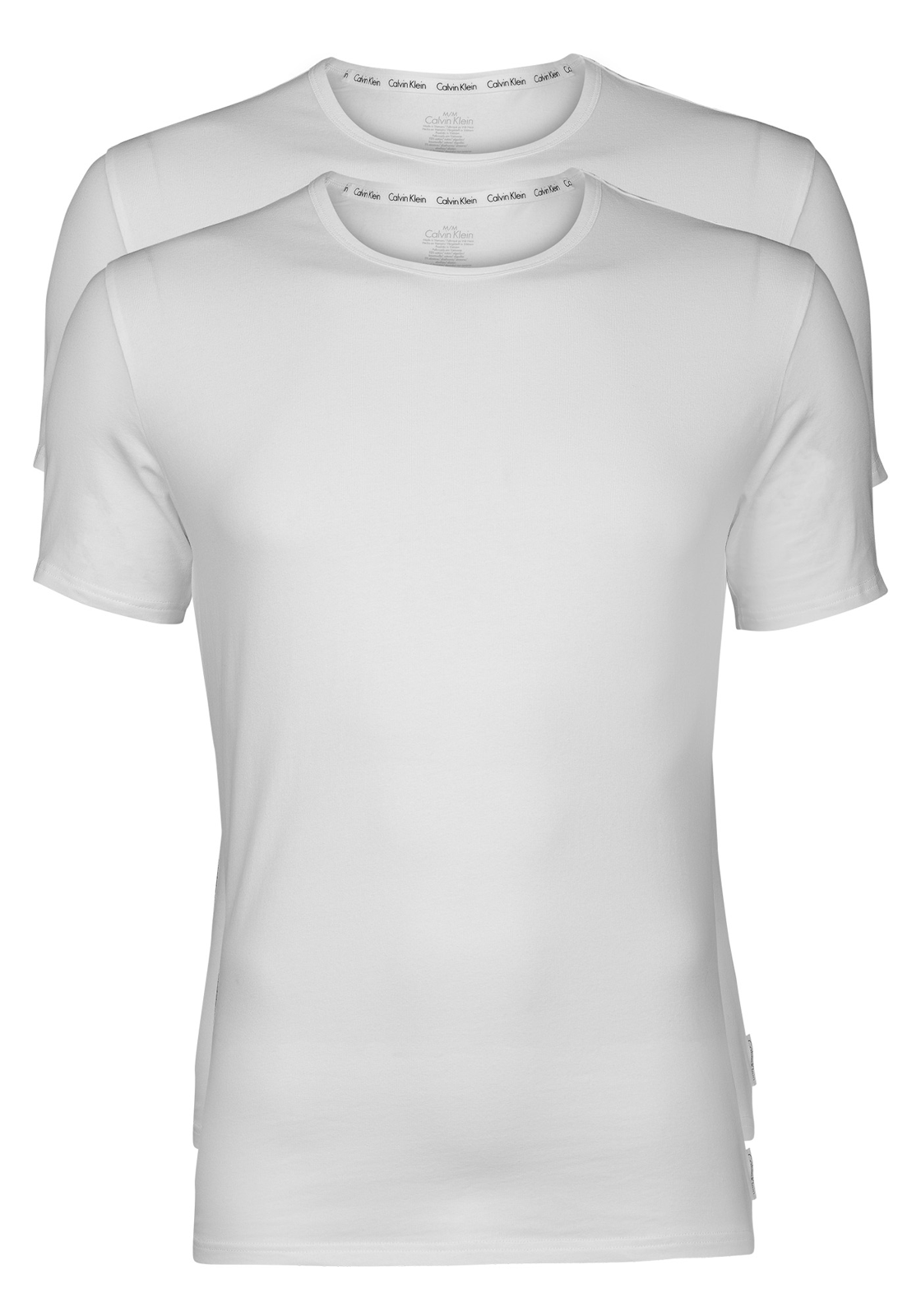 Calvin_Klein-ondergoed-NB1088A-100 Calvin Klein Modern Cotton T-shirts (2-pack), stretch O-hals, wit