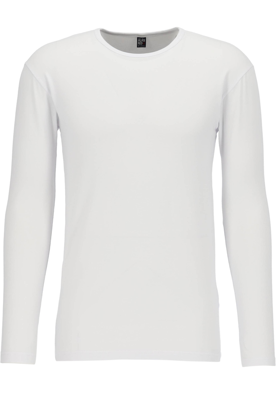 ALAN RED T-shirt Olbia (1-pack), O-hals lange mouw stretch, wit ALAN RED T-shirt Olbia (1-pack), O-hals lange mouw stretch, wit