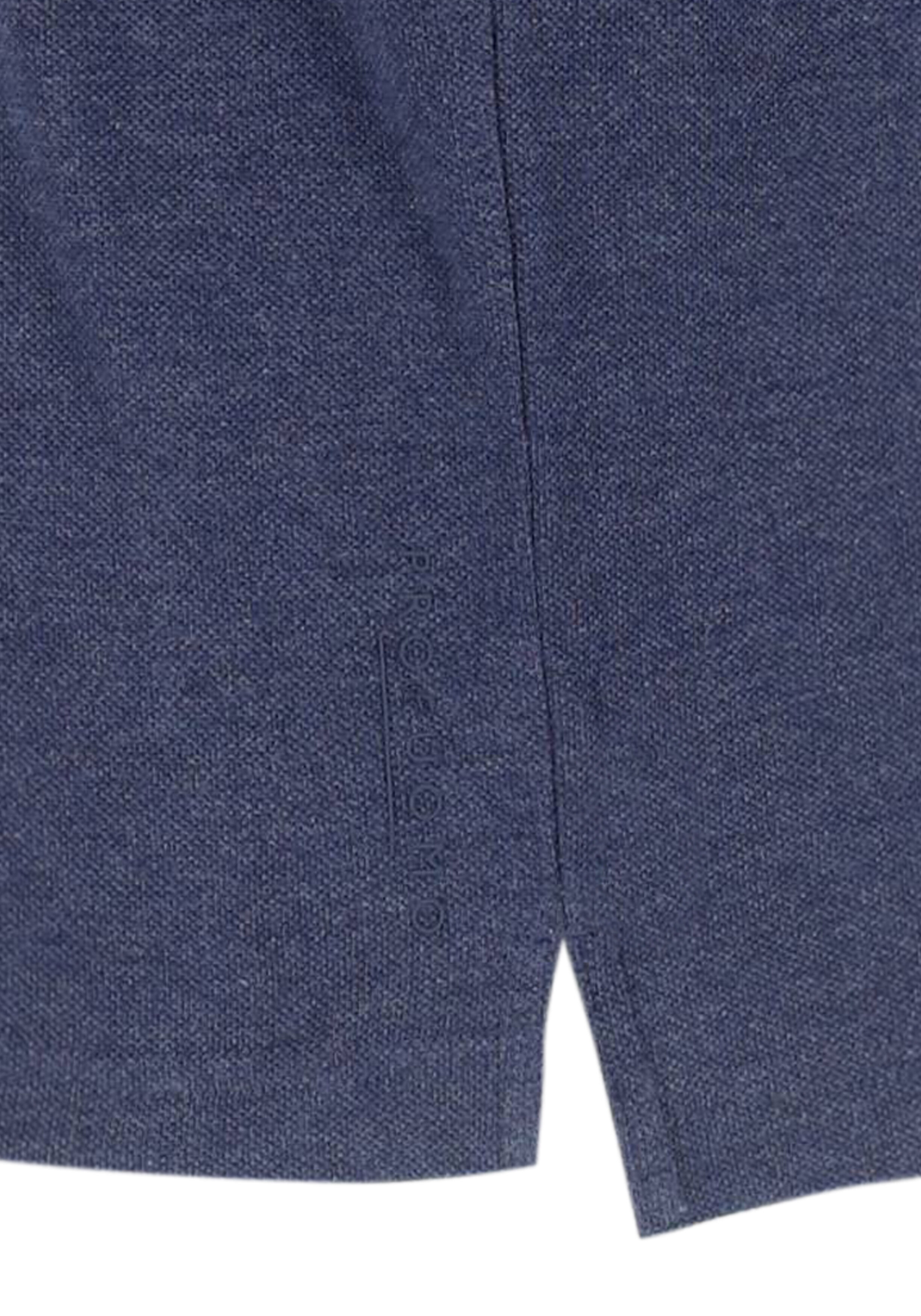 Profuomo slim fit heren polo, jeans blauw