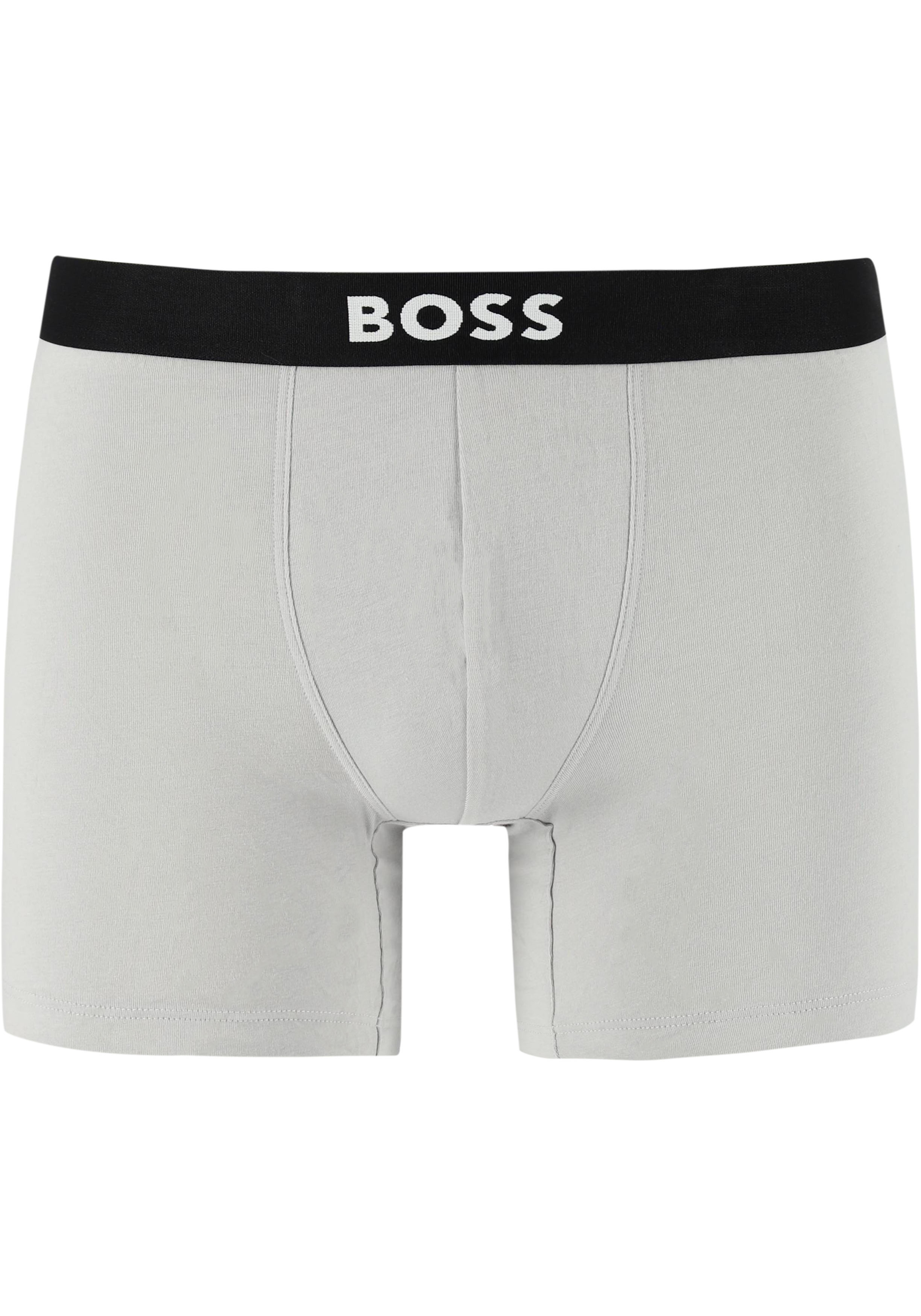 HUGO BOSS ONE boxer briefs (3-pack), heren boxers normale lengte, zwart, grijs, donkerblauw