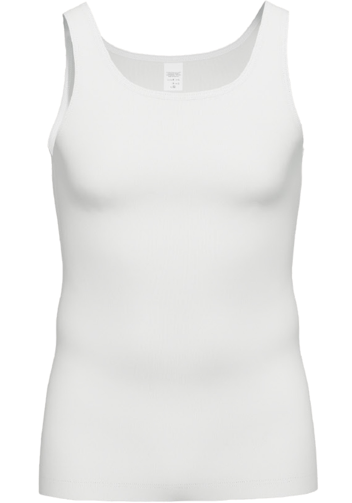 Gotzburg heren singlet slim fit 95/5 (1-pack), heren onderhemd stretch katoen, wit Gotzburg heren singlet slim fit 95/5 (1-pack), heren onderhemd stretch katoen, wit