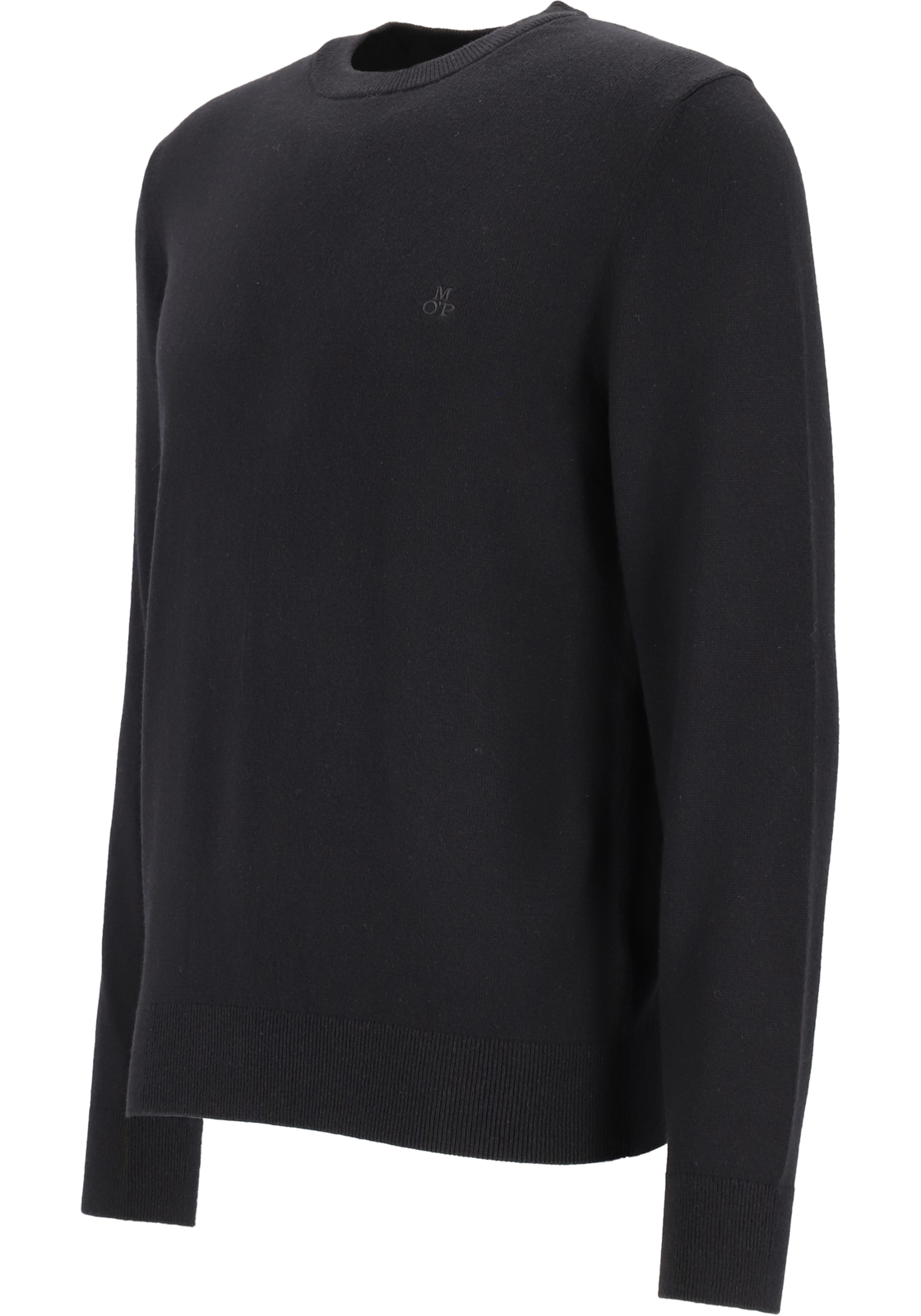 2-7325868307027-Marc_OPolo-MP_TR_zwart_329514460504990_4fotos_HR Marc O'Polo regular fit pullover, heren trui wol- met katoenmengsel met O-hals, zwart (middeldik)