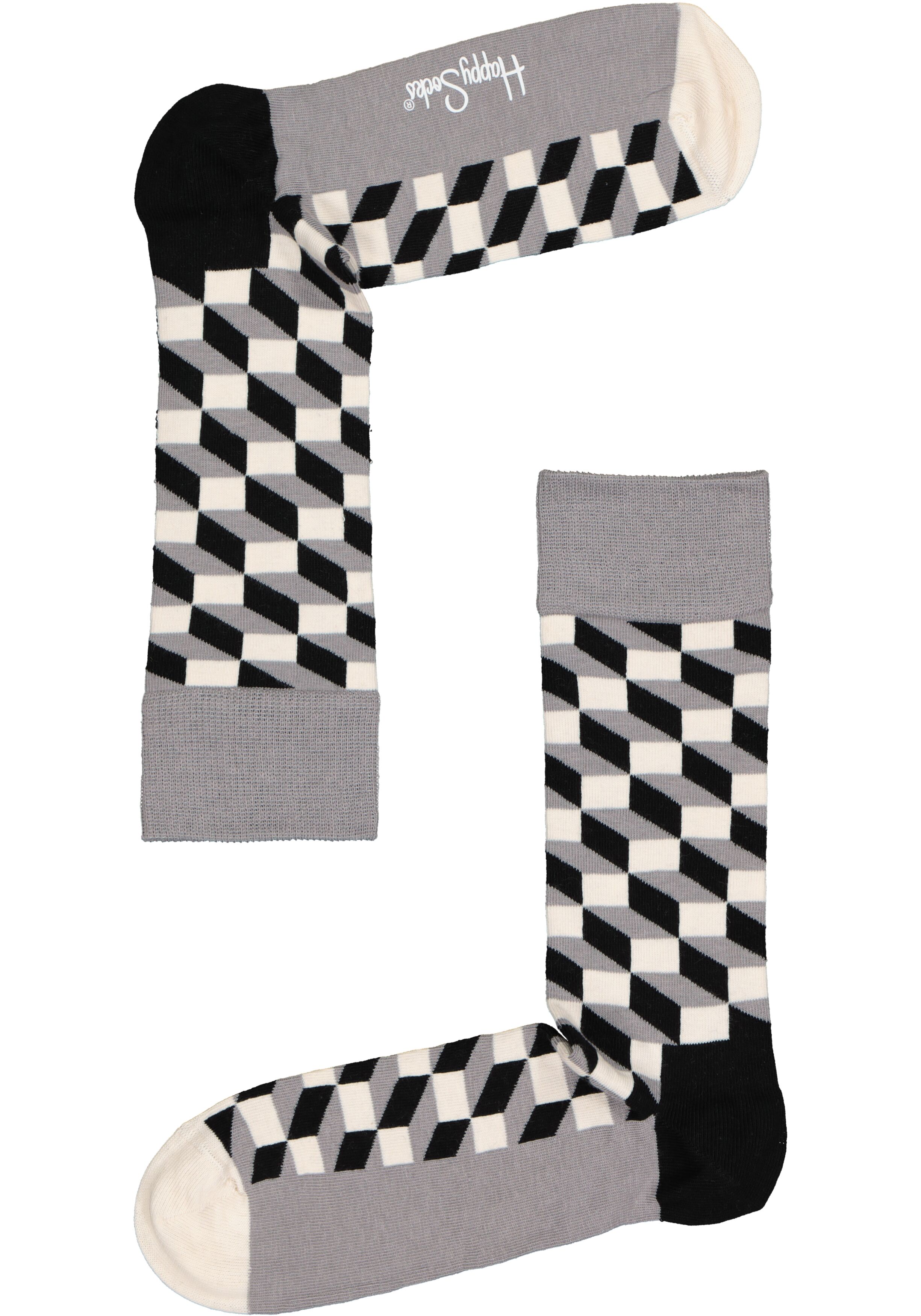 Happy Socks Classic Black & White Socks Gift Set (4-pack)