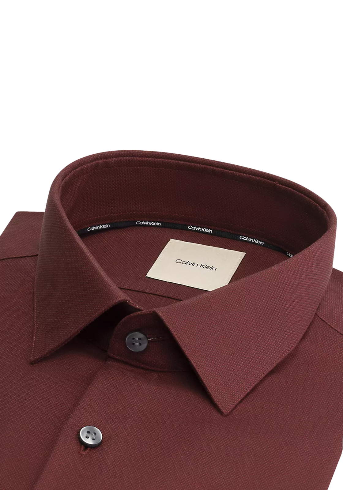 2-8720639354757-K10K113538GEQ-calvin_klein-menswear_HR Calvin Klein slim fit overhemd, donkerrood