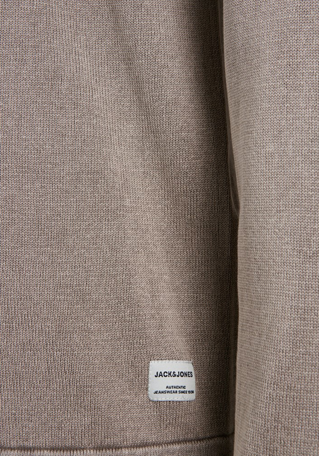 4-5714909534775-jackjones-trui_HR JACK & JONES slim fit trui katoen, O-hals, verwassen beige