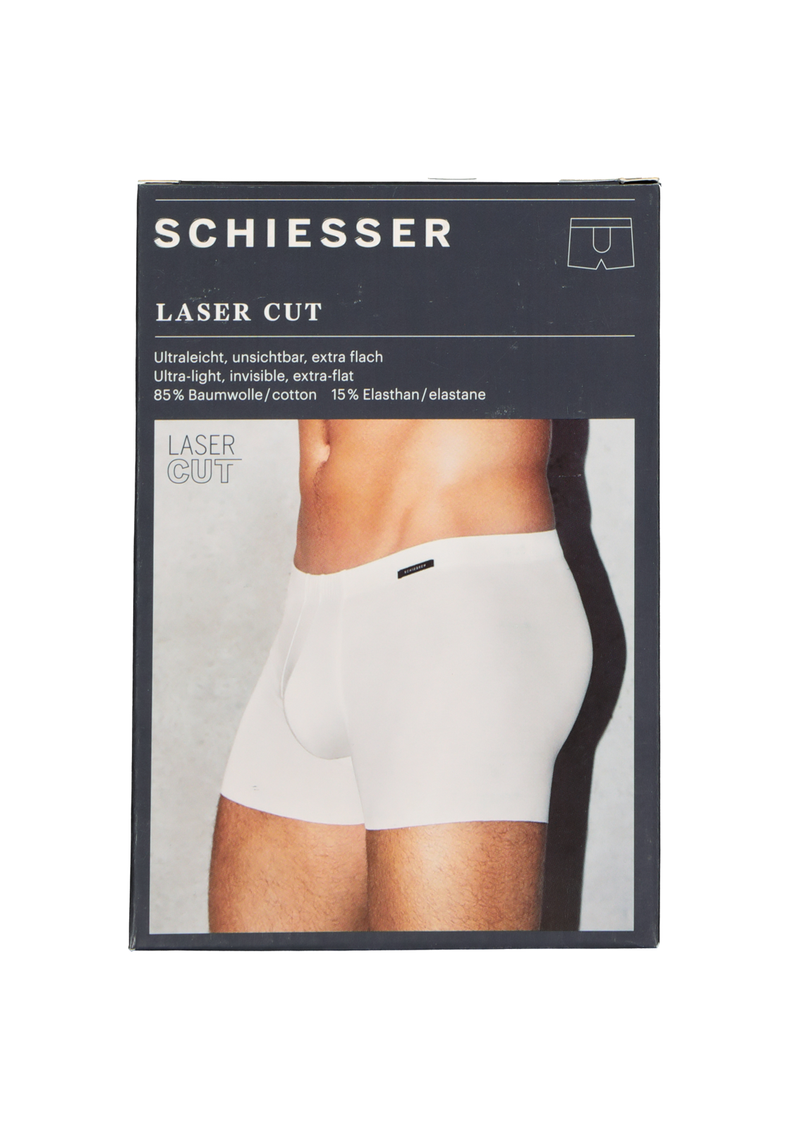 3-4007065687432_schiesser_boxer_1p_HR SCHIESSER Laser Cut shorts (1-pack), naadloos, wit