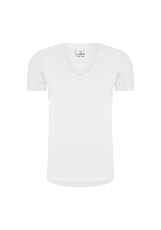 RJ Bodywear RJ Sweatproof Bergen heren T-shirt (1-pack), T-shirt met V-hals, wit RJ Bodywear RJ Sweatproof Bergen heren T-shirt (1-pack), T-shirt met V-hals, wit