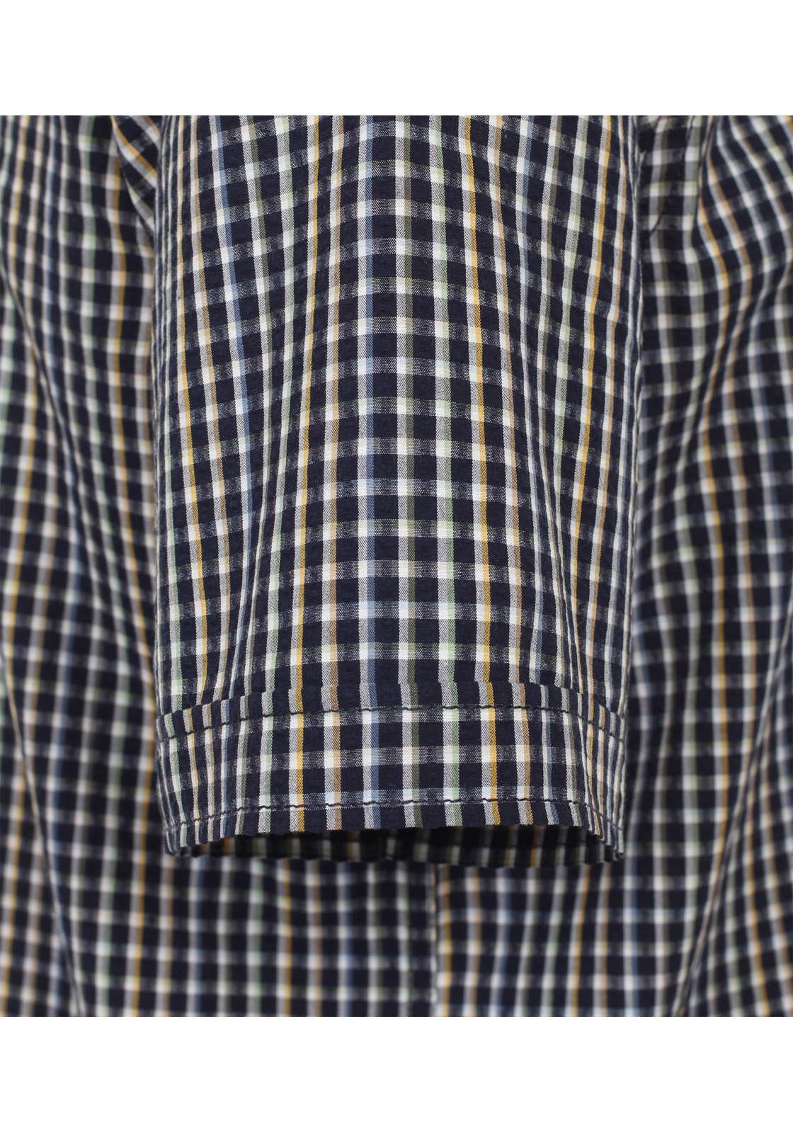 CASA MODA Sport casual fit overhemd, korte mouw, seersucker, blauw geruit - 944268900-100 CASA MODA Sport casual fit overhemd, korte mouw, seersucker, blauw geruit - 944268900-100