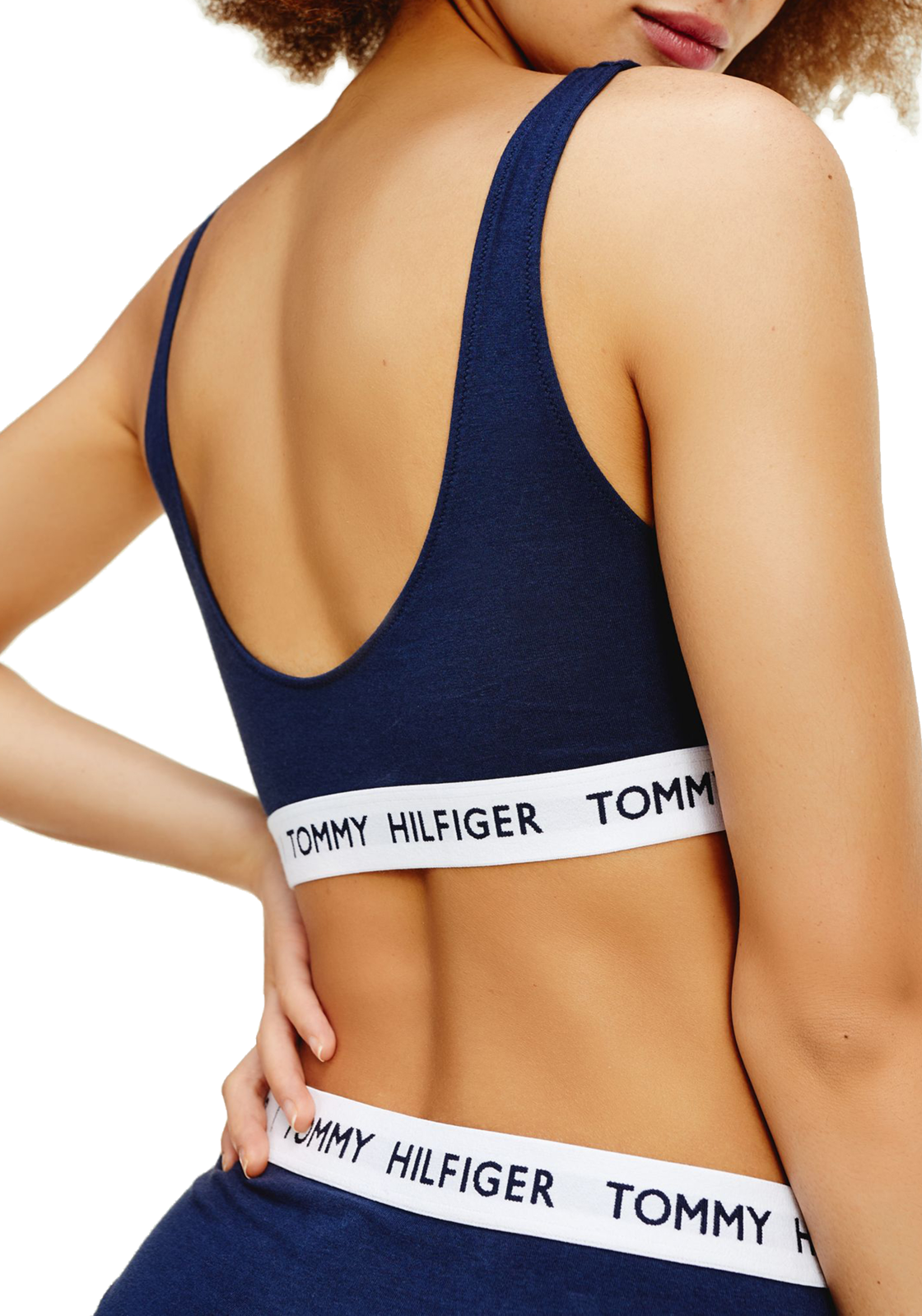 3-8719861456827-tommy_hilfiger-bralette_HR Tommy Hilfiger dames Tommy 85 bralette, katoen ongevoerd, donkerblauw