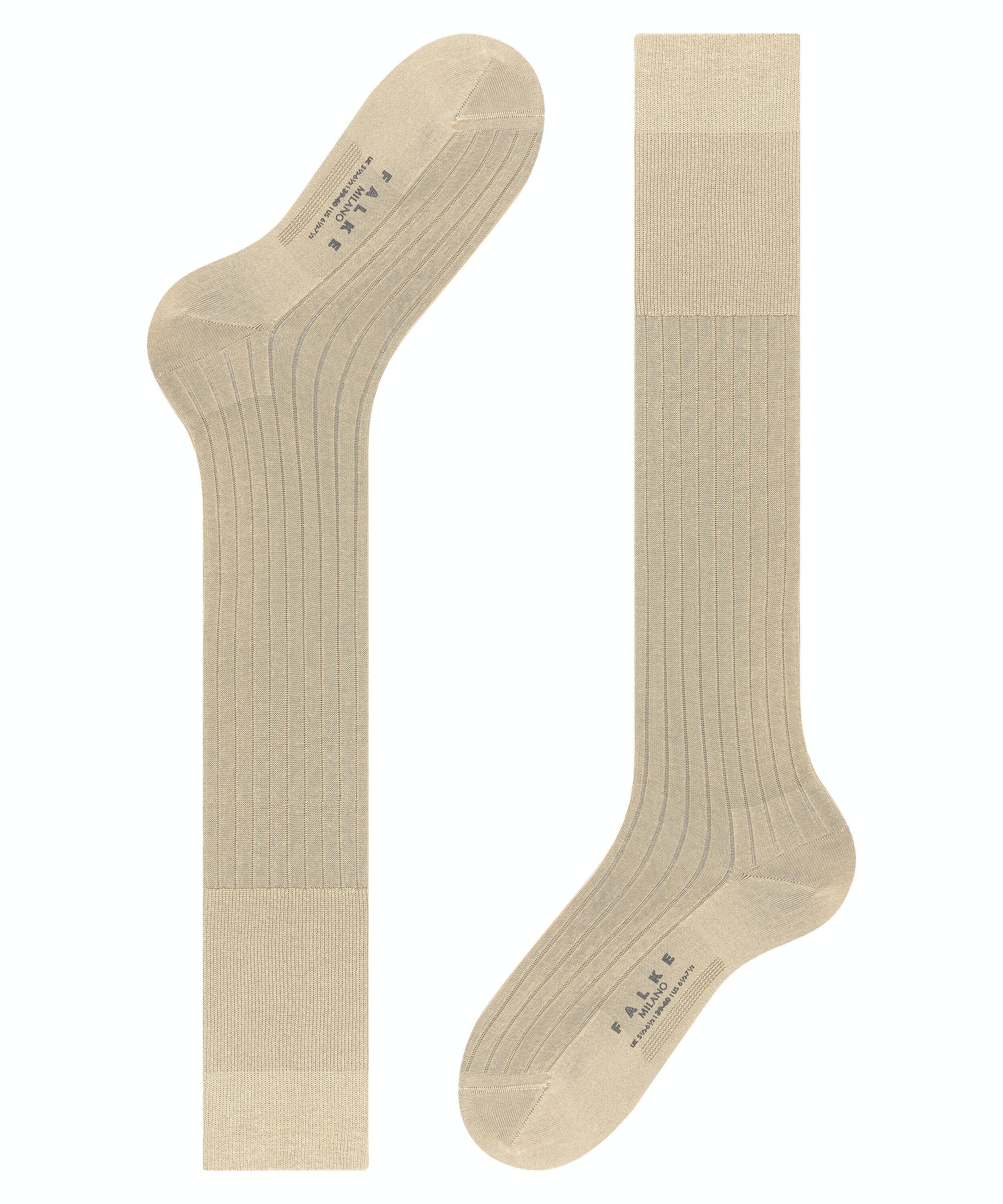 FALKE Milano heren kniekousen, beige (sand)