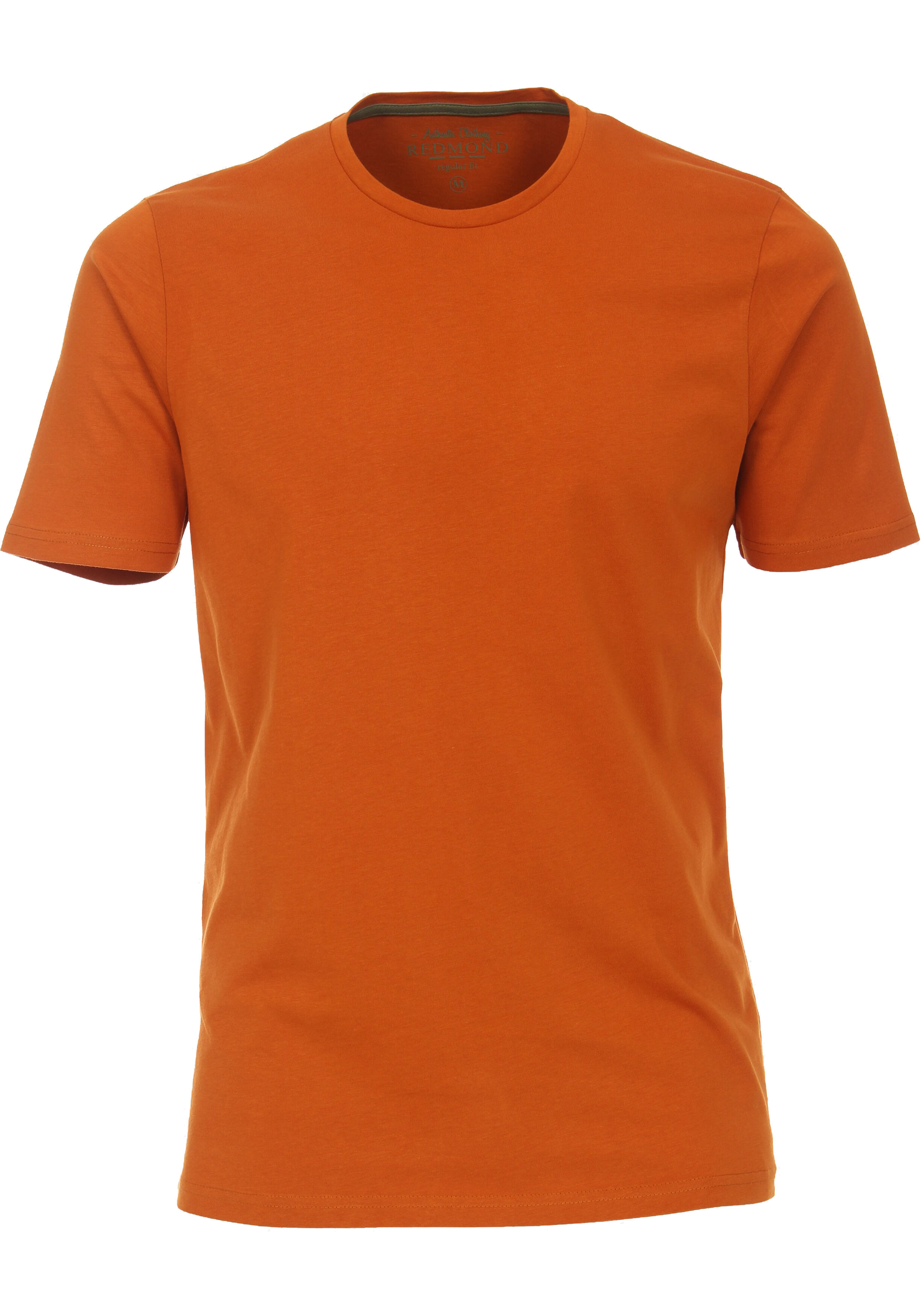 Redmond regular fit T-shirt, korte mouw O-hals, oranje