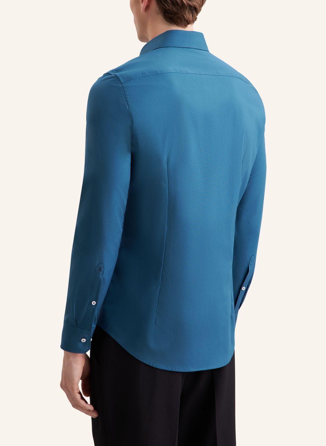 Seidensticker slim fit overhemd, popeline, groen