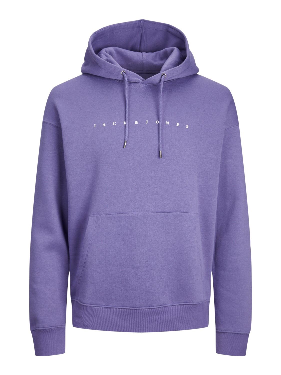 JACK & JONES Star jj sweat hood regular fit, heren hoodie katoenmengsel met capuchon, paars