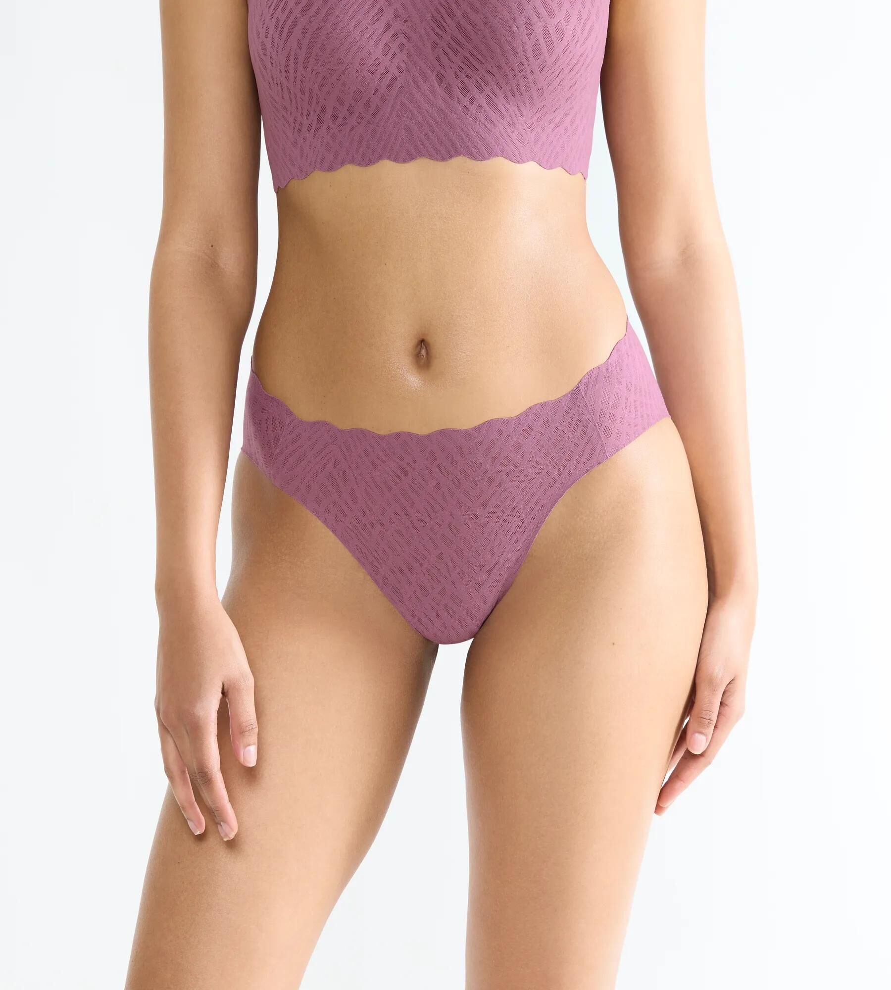 Sloggi Women ZERO Feel Bliss High leg (1-pack), dames slip, mauve paars