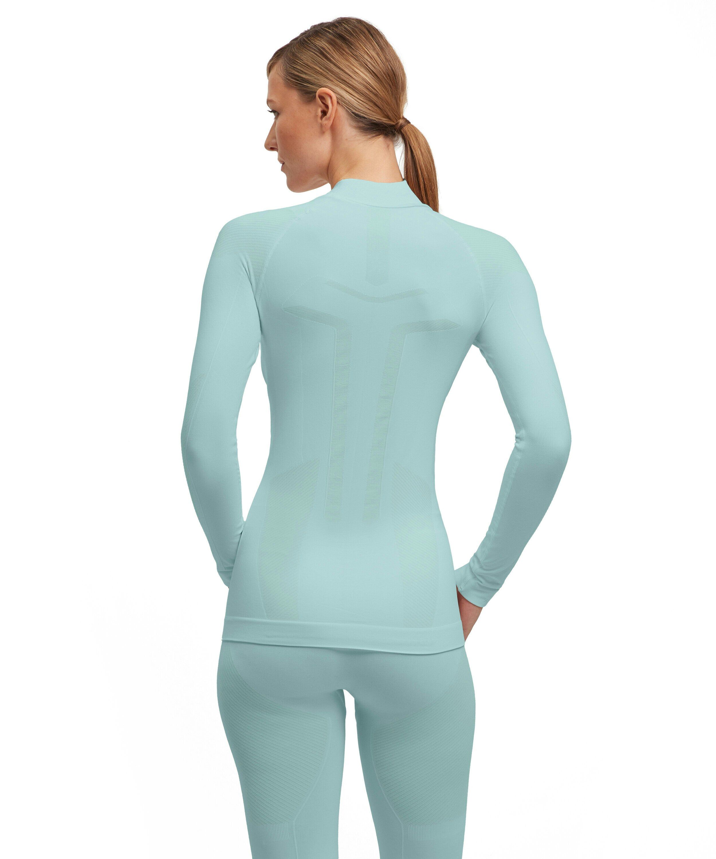 FALKE dames shirt met lange mouw Warm, thermoshirt, (jade)
