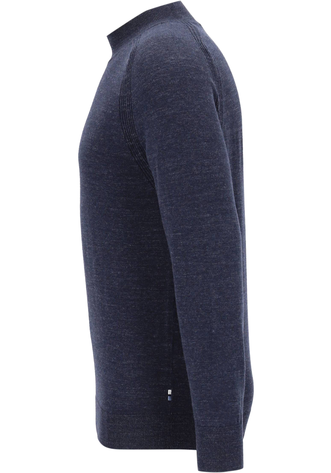 OLYMP modern fit trui katoen, turtleneck, marine blauw melange OLYMP modern fit trui katoen, turtleneck, marine blauw melange