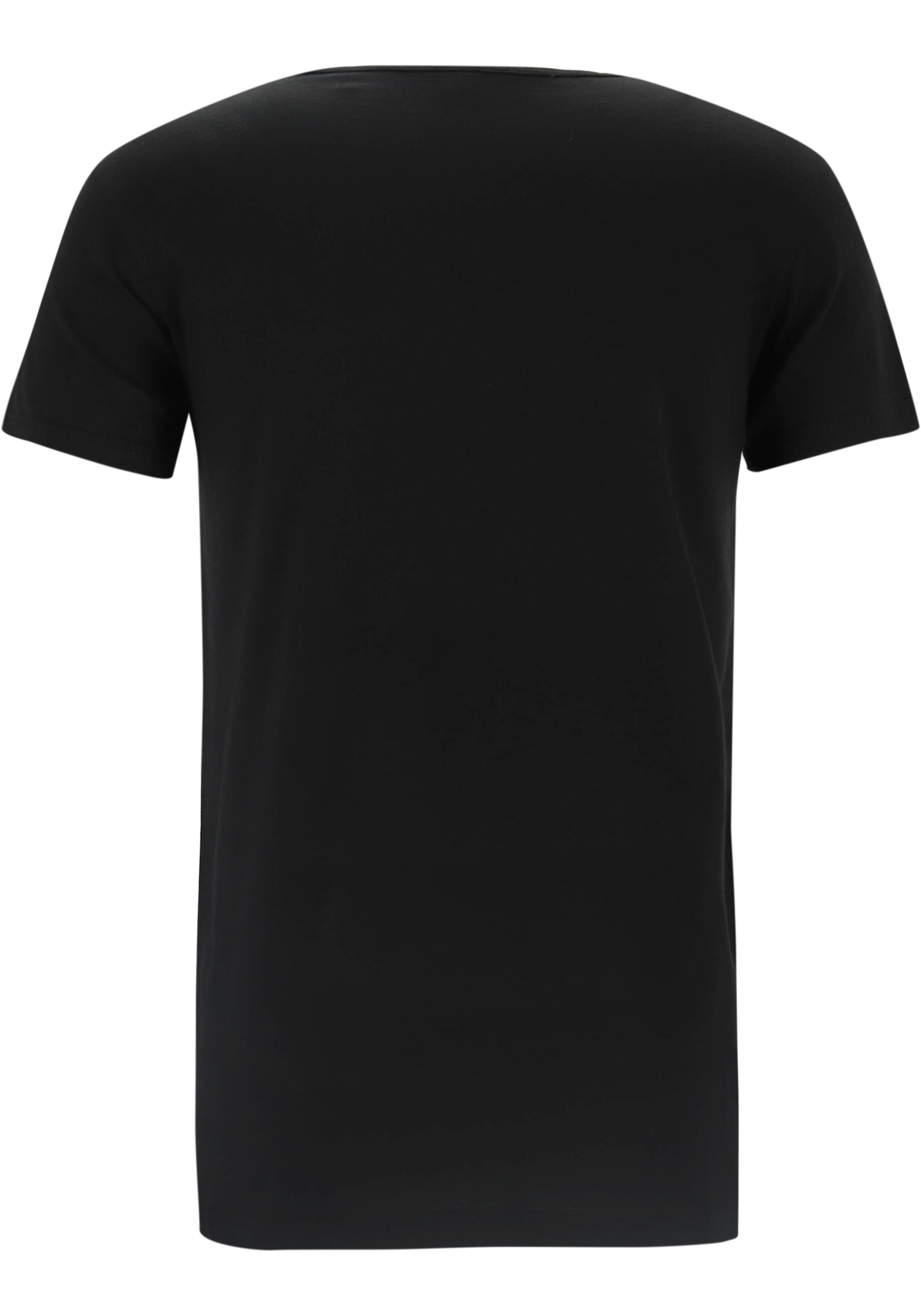 ALAN RED T-shirts James (2-pack), diepe O-hals, zwart