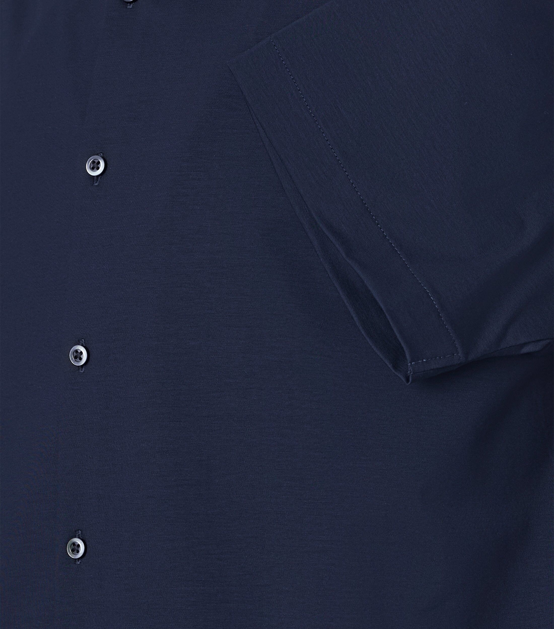 VENTI modern fit Jerseyflex overhemd, korte mouw, jersey, donkerblauw