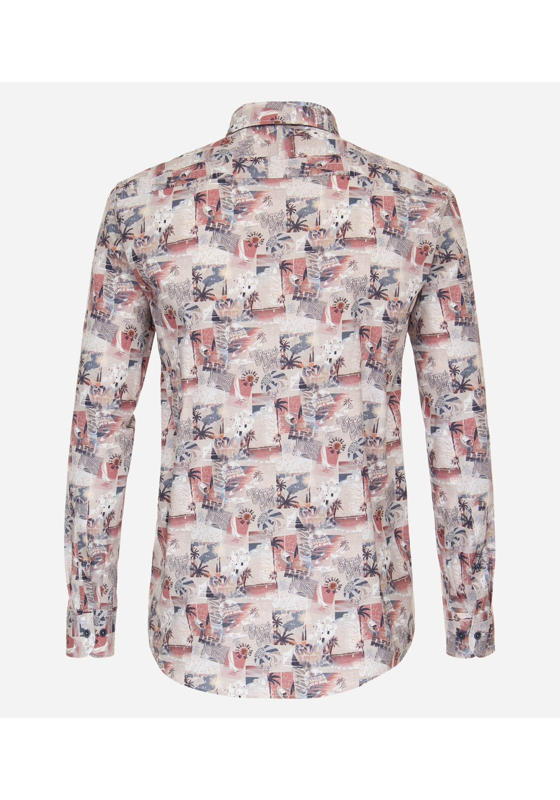 image_3_b18bdb0d3997c432f99e0abf06566c77jpgautoformatbgF3F3F3blend-alpha100blend-colorF3F3F3blend-modedarkenfitclampp CASA MODA Sport casual fit overhemd, popeline, rood dessin