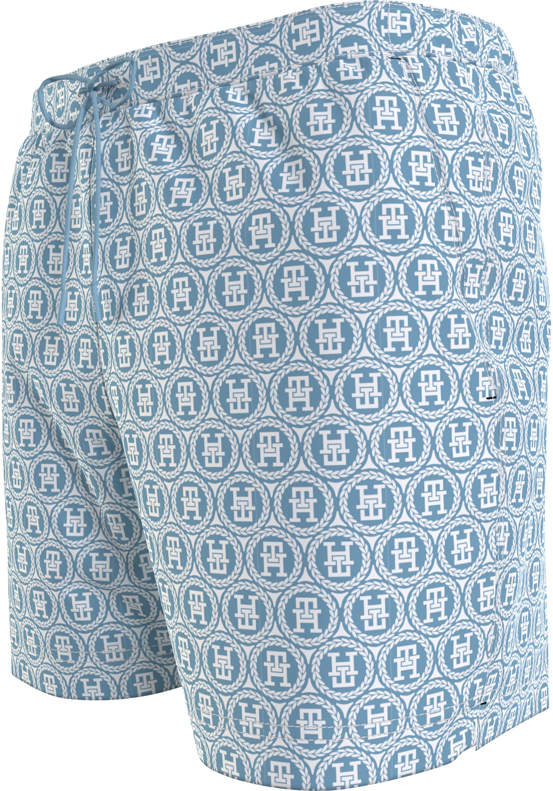 1-8720646366675-tommy_hilfiger-zwembroek_HR Tommy Hilfiger Medium Drawstring swimshort, heren zwembroek, wit dessin